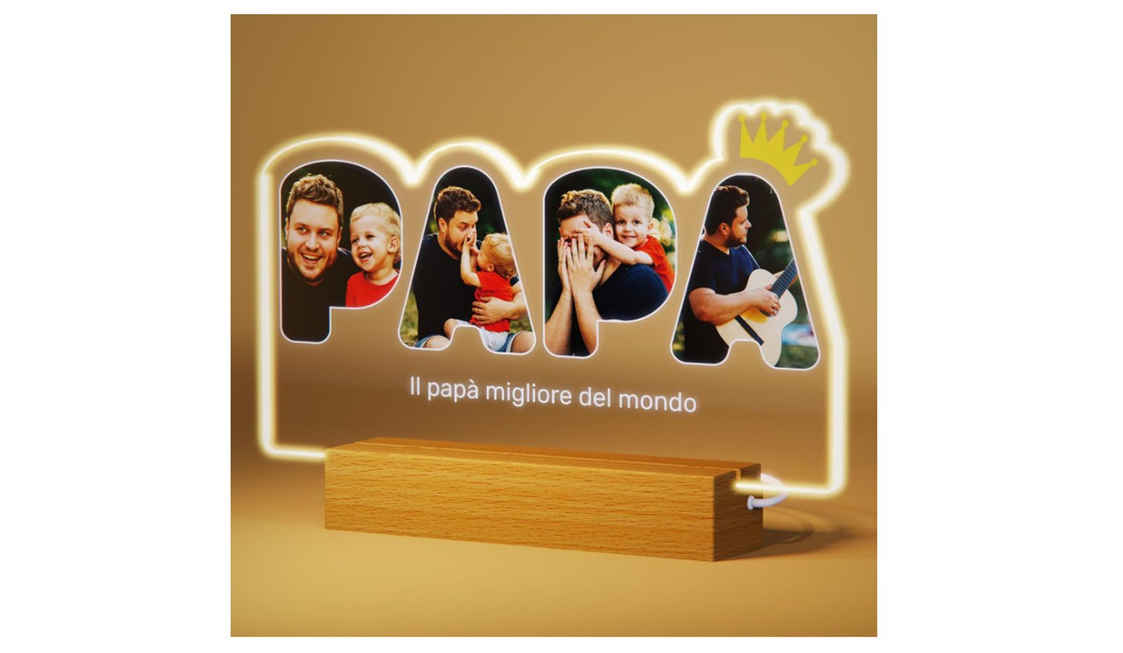 Lámpara personalizada con fotos