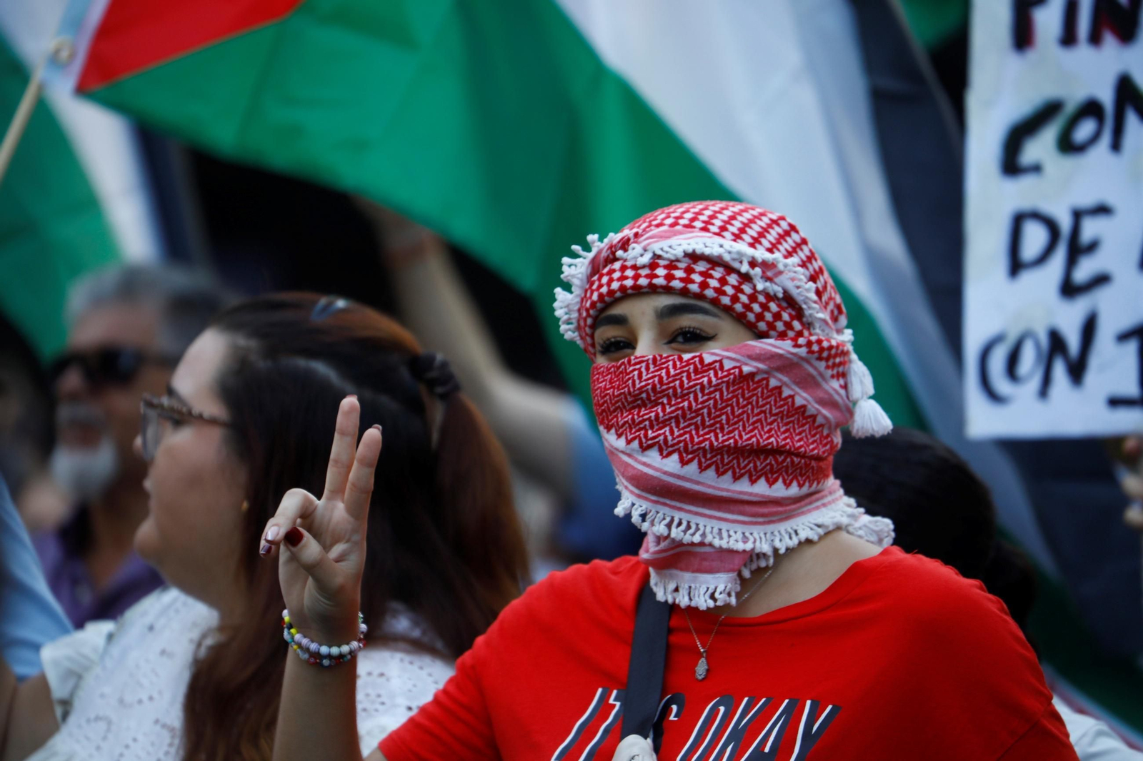 Las imágenes de la manifestación de Córdoba por Gaza