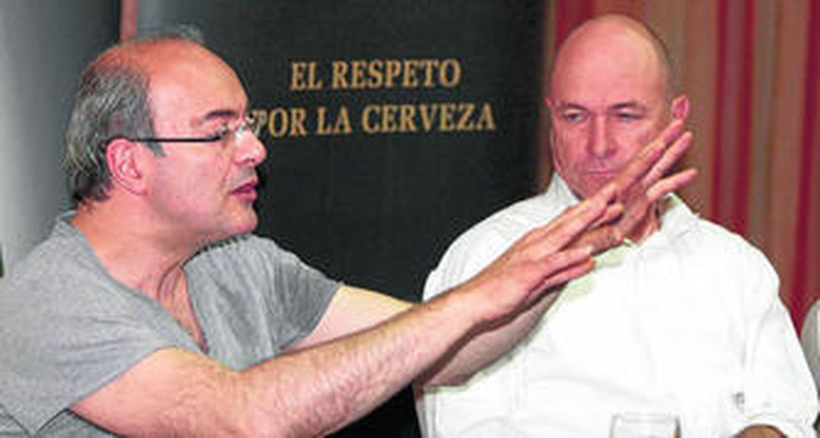 Gordan Nikolic, director musical y Carlus Padrissa, director artístico de la Fura dels Baus durante la presentación.