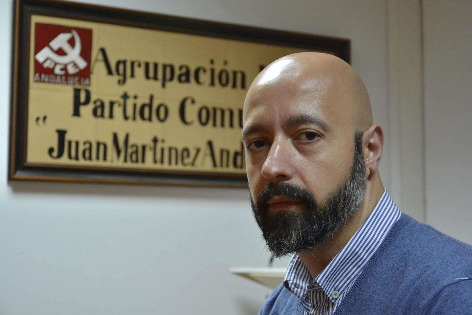 José Luis Alcántara, portavoz municipal y coordinador local de Izquierda Unida.