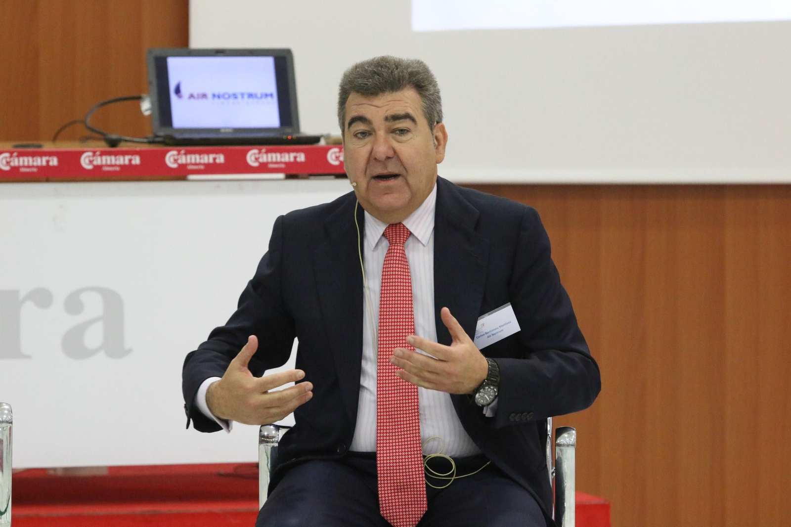 Carlos Bertomeu, presidente de Air Nostrum, en Almería