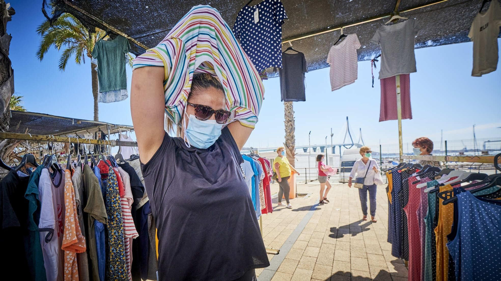 Primer día de 'Piojito' en Cádiz desde que empezó la pandemia.