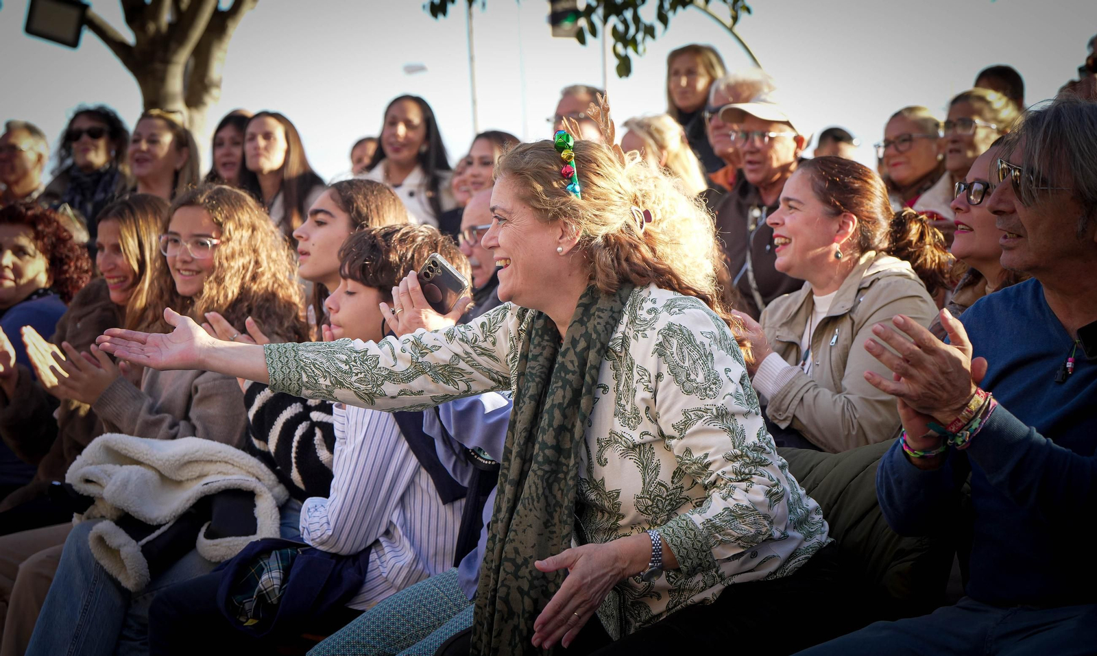 Imágenes del gran ambiente el primer día de zambombas en Jerez