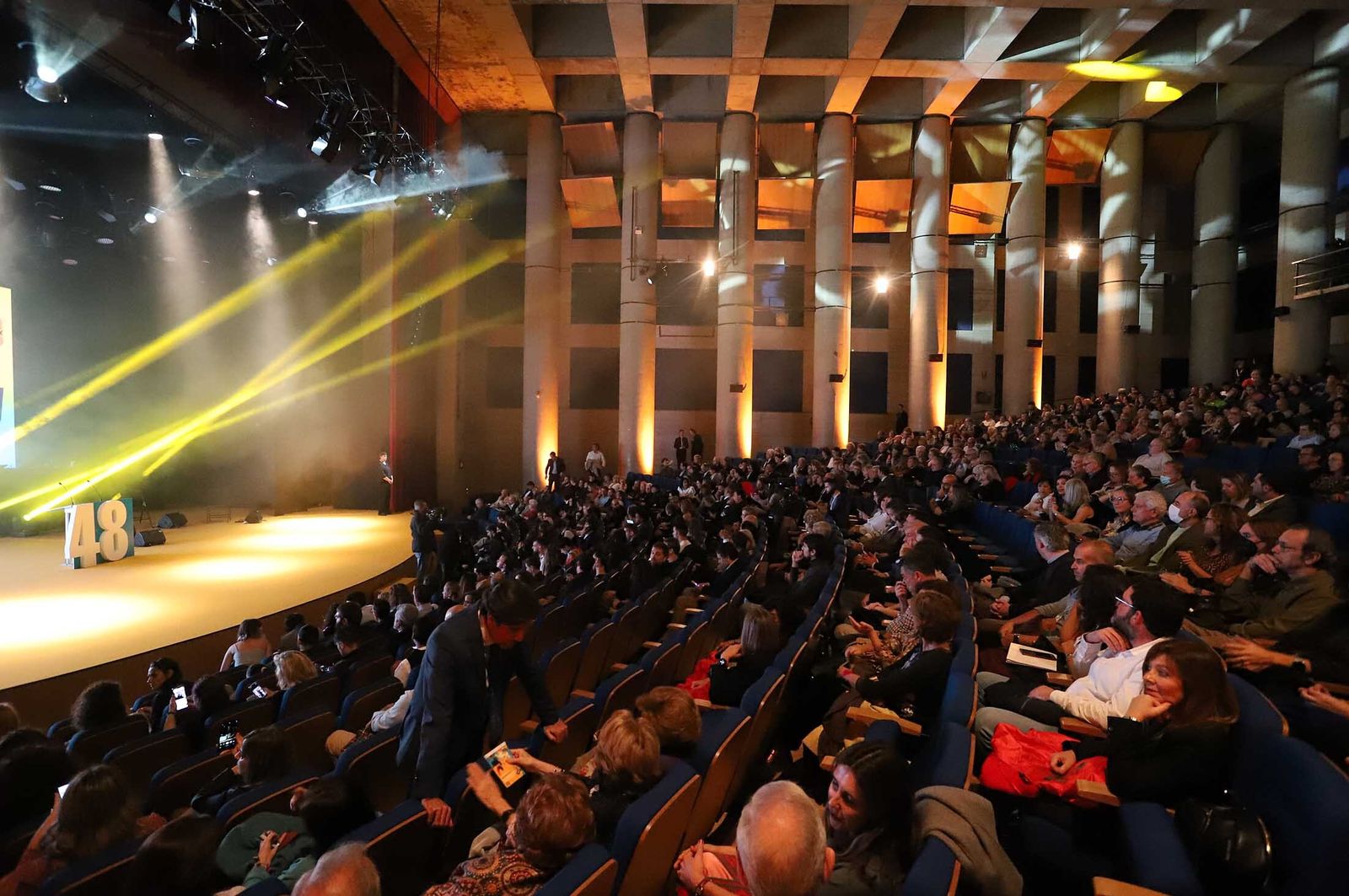 Ambiente en la gala de  clausura de  la 48 edición del Festival  de  Huelva  Cine  Iberoamericano