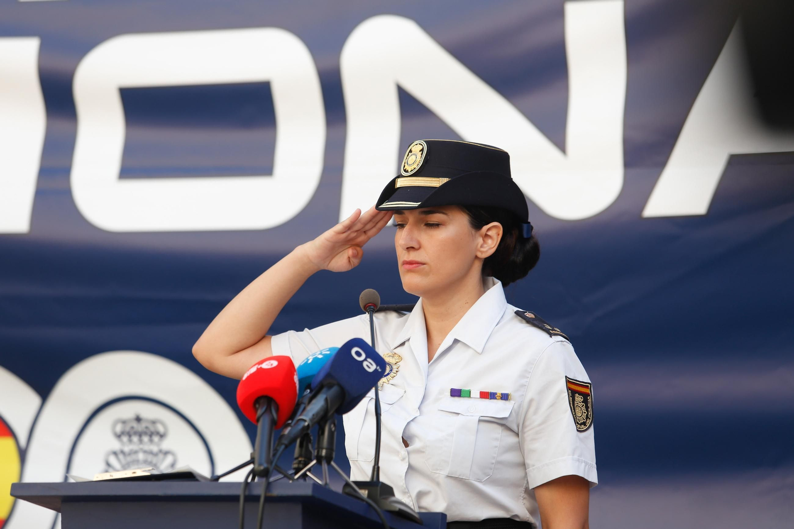 Acto de presenación de los nuevos alumnos de la Escuela Nacional de Policía en Algeciras