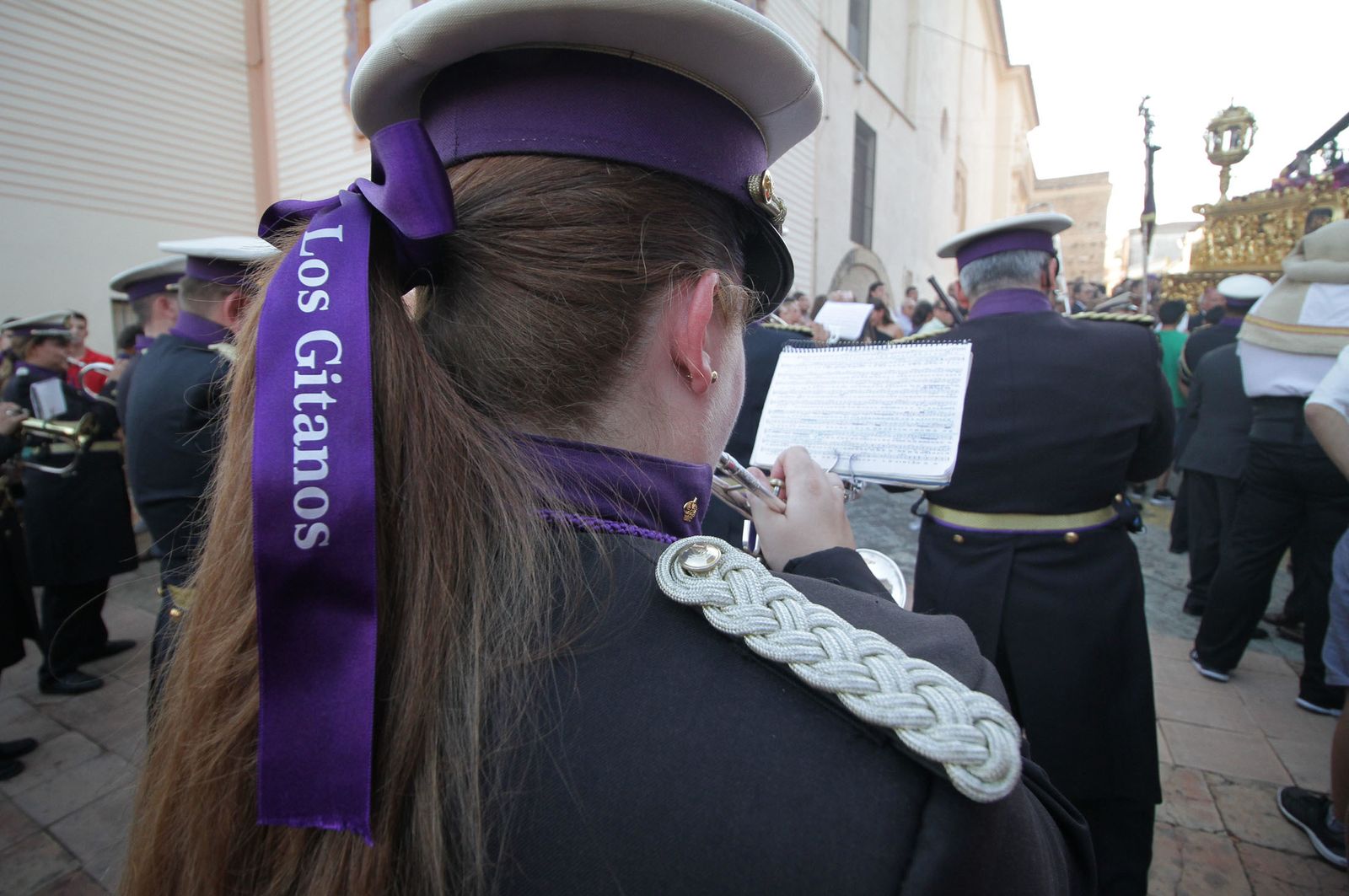 Imágenes del Señor de Pasión en la procesión del centenario de la hermandad