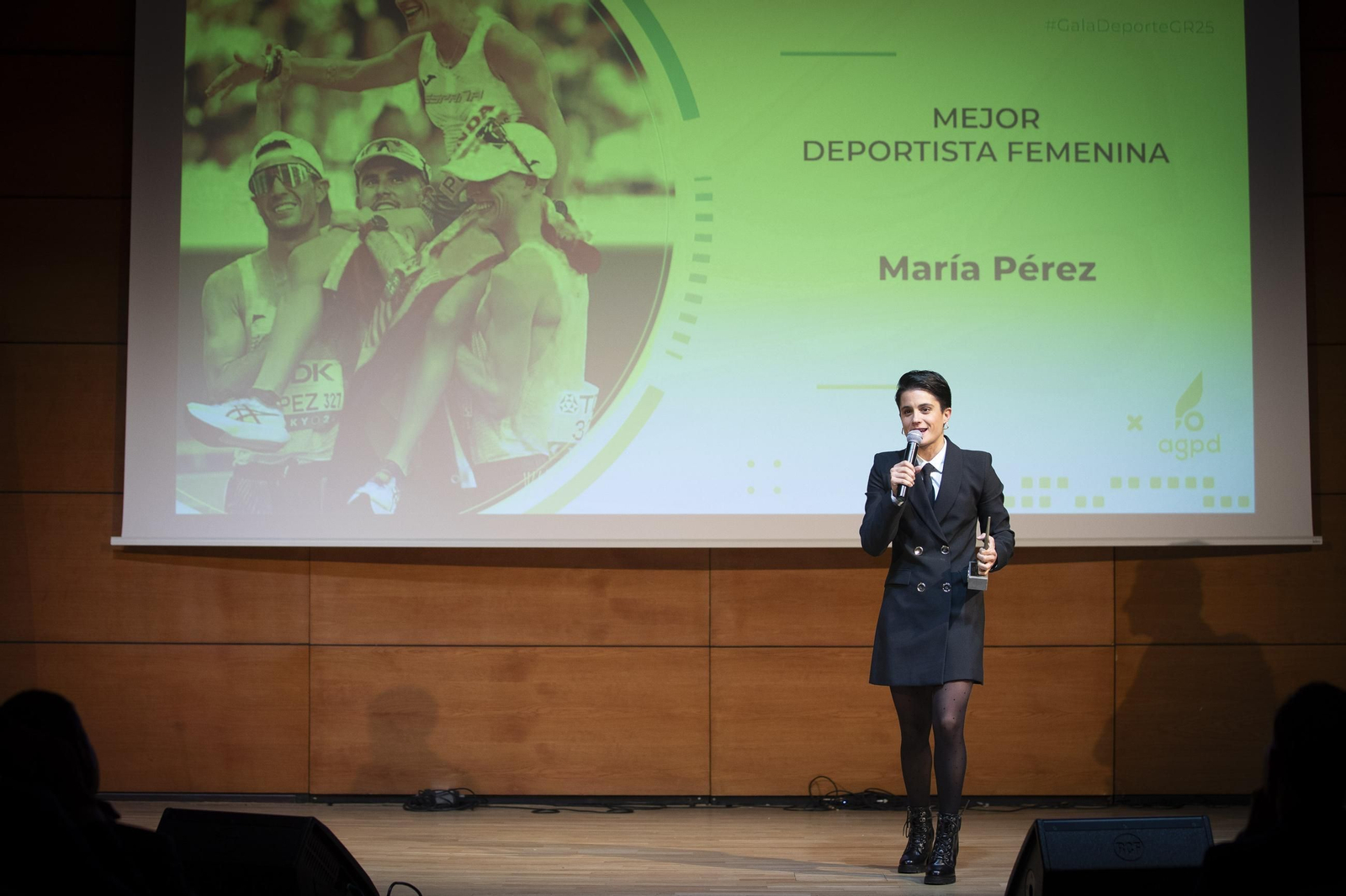 María Pérez fue reconocida como la Mejor Deportista Femenina.