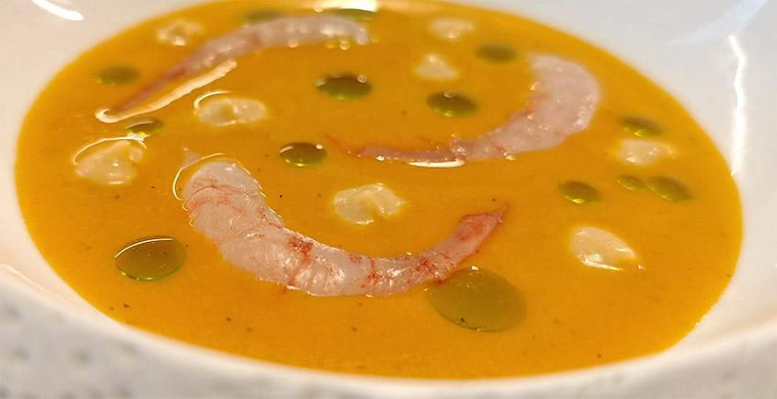 Una sopa de quisquillas.