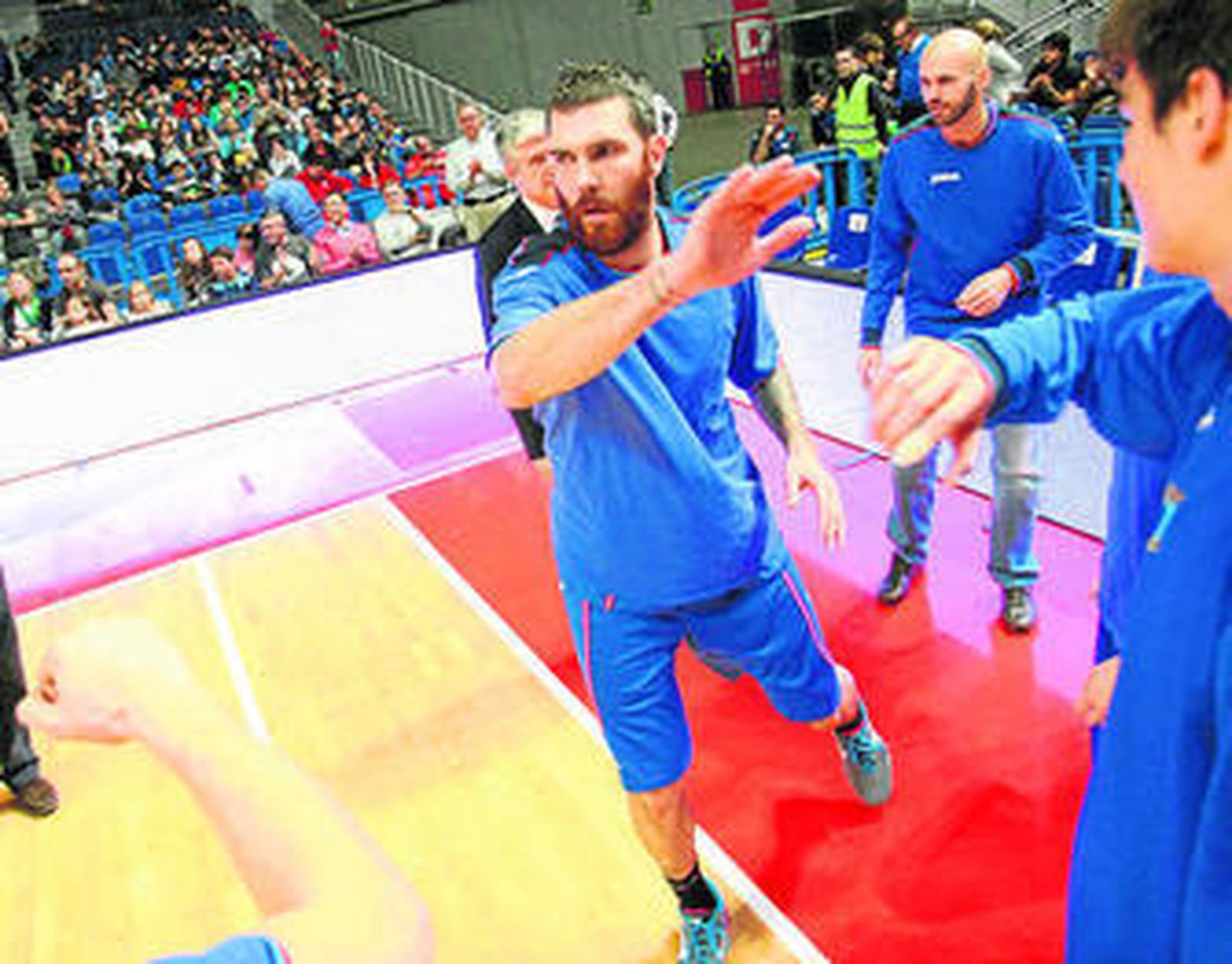 Guille Rubio, en una presentación con el Estudiantes.