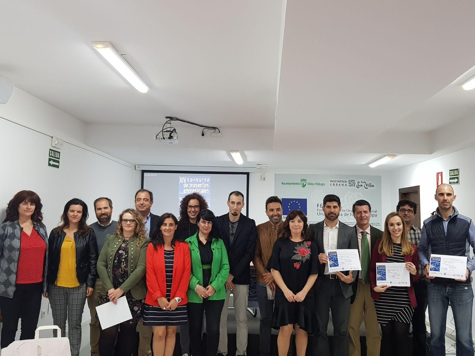 Entrega de premios de la XIV edición del Concurso de Proyectos Empresariales Bernardo Quintero.