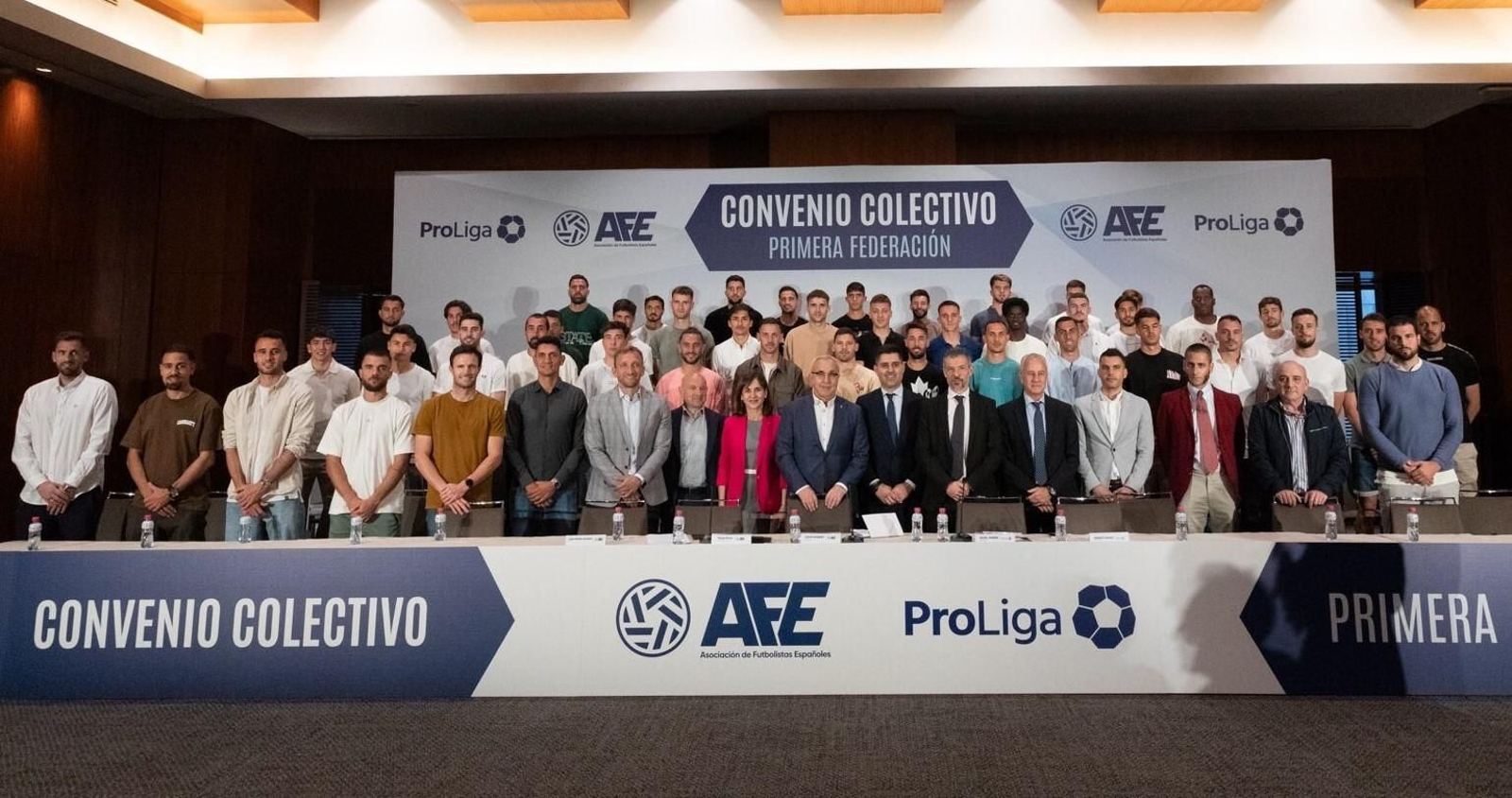 La imagen de la presentación del convenio colectivo de AFE.