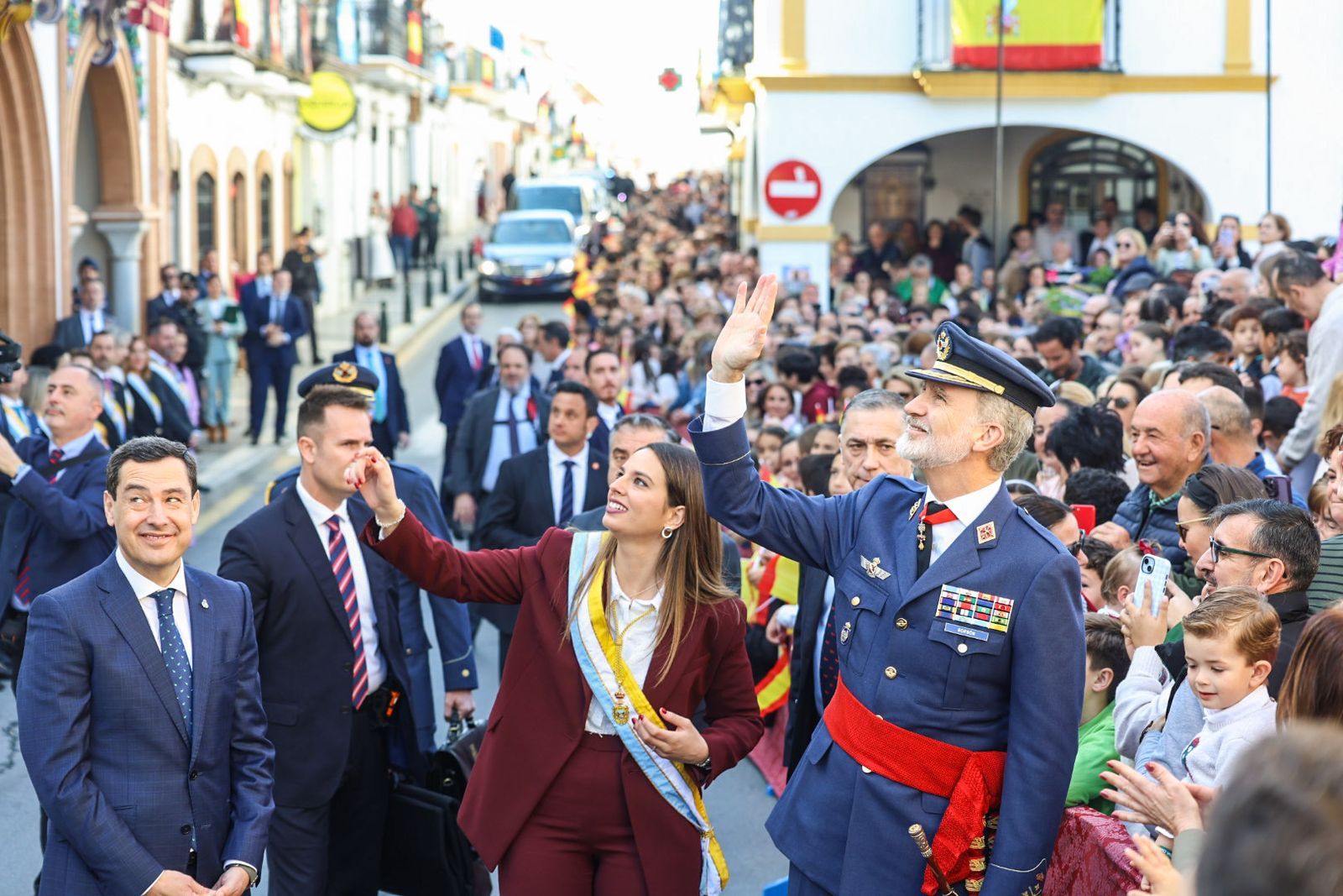 La llegada de S.M. el Rey Felipe VI a Palos de la Frontera, en fotografías