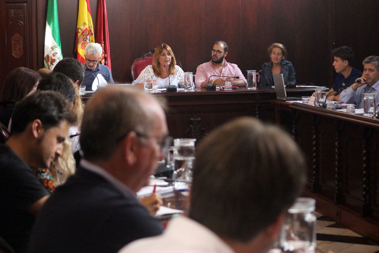 Ayuntamiento de Puerto Real durante la celebración del pleno.