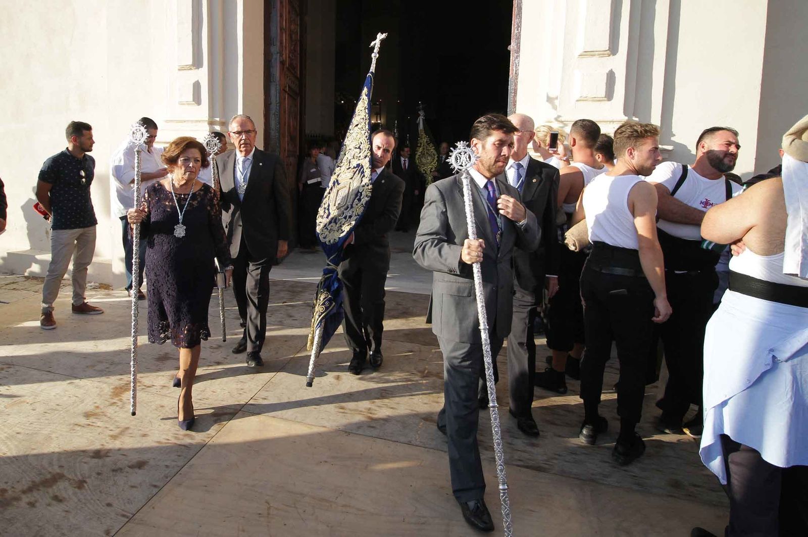 Imágenes del Señor de Pasión en la procesión del centenario de la hermandad