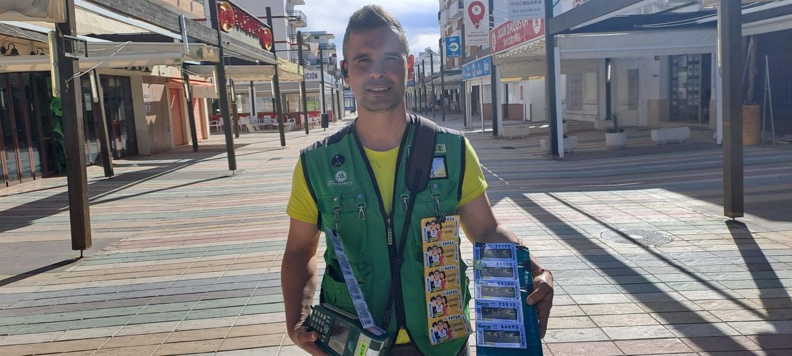 Juan Antonio Gómez, vendedor de La Once.