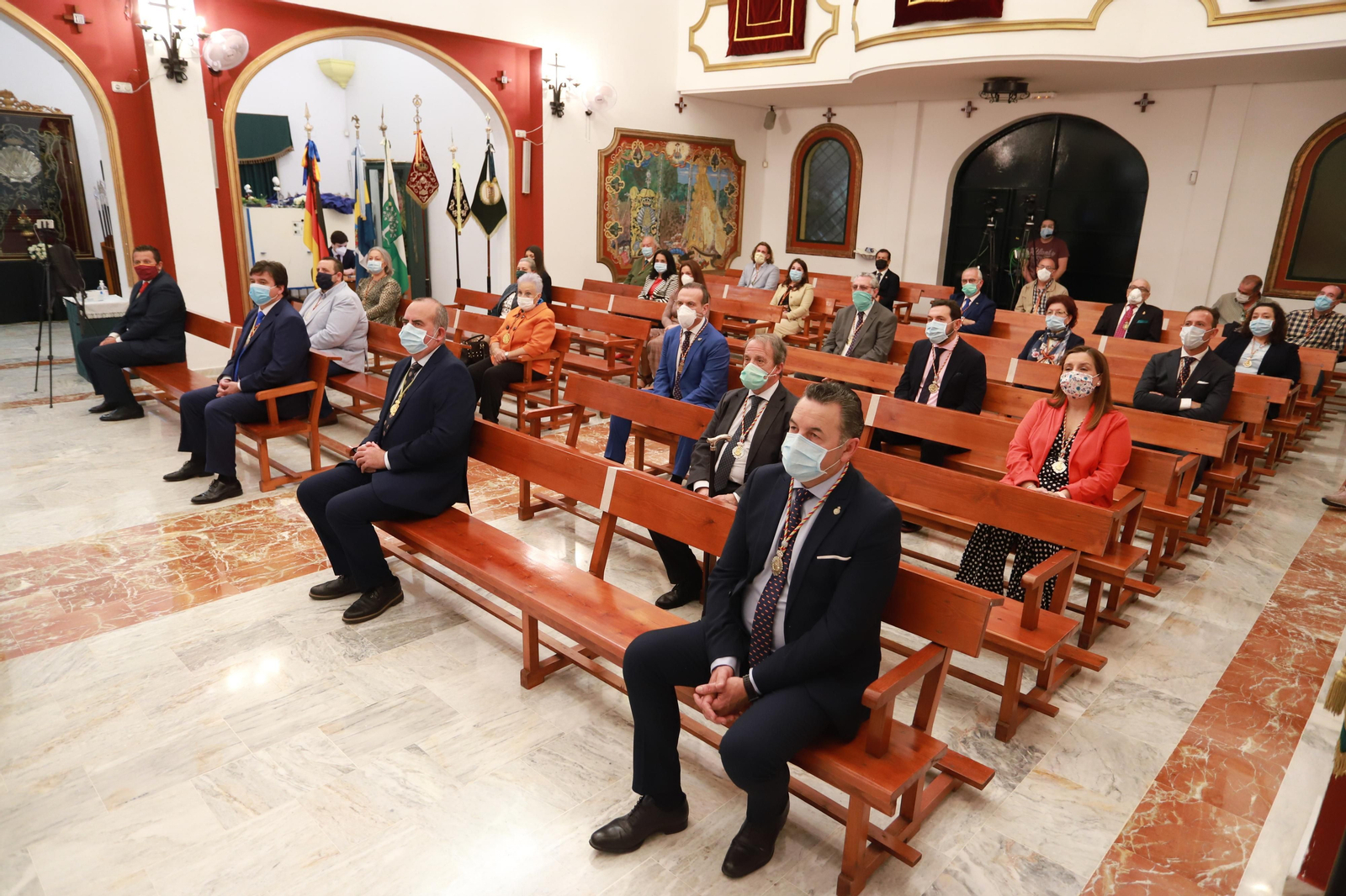 Imágenes de la función principal de Emigrantes, presidida por el obispo de Huelva, José Viaplana Blasco