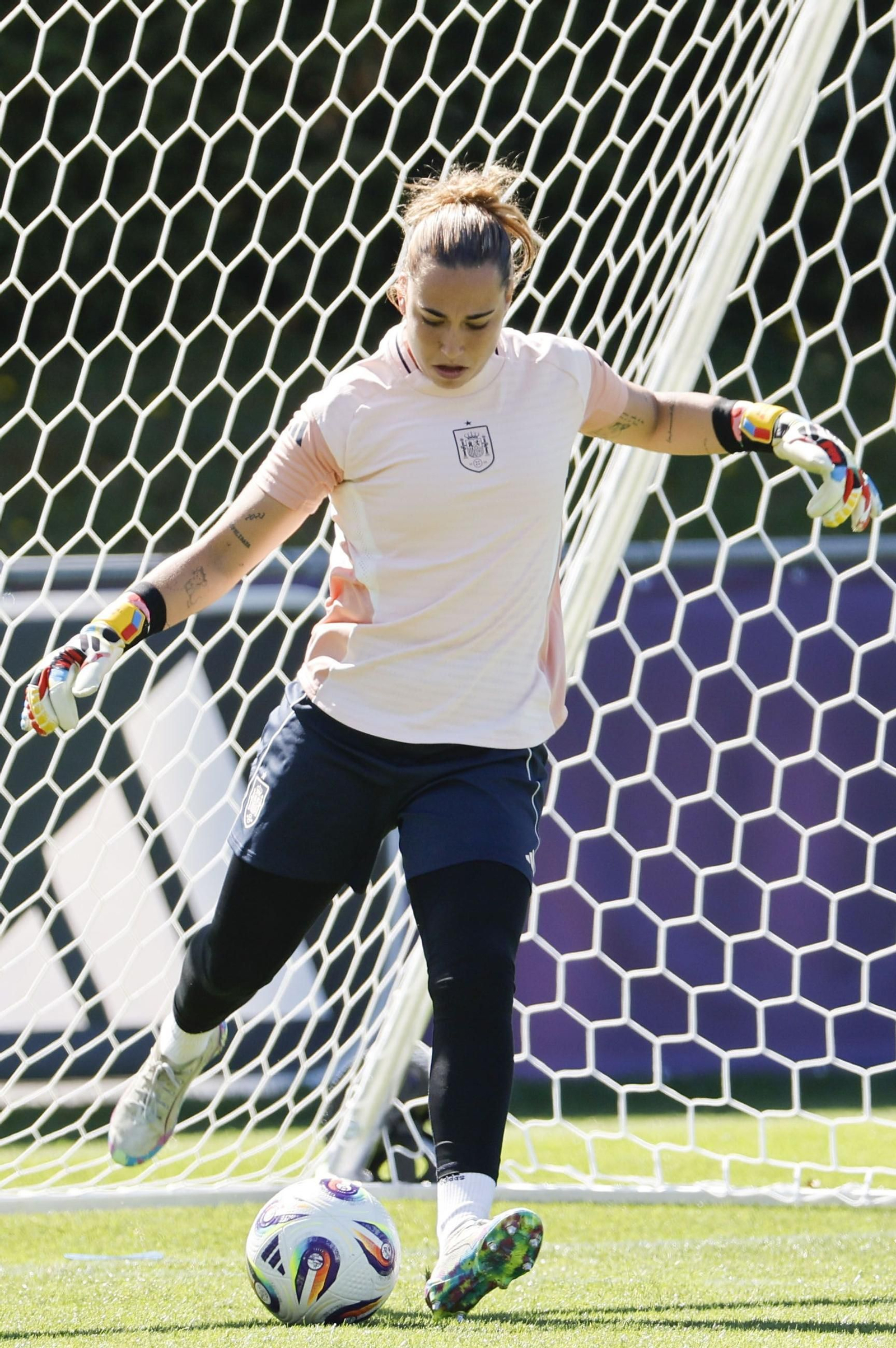 Las fotos de España antes de enfrentarse a Suiza en la Eurocopa femenina