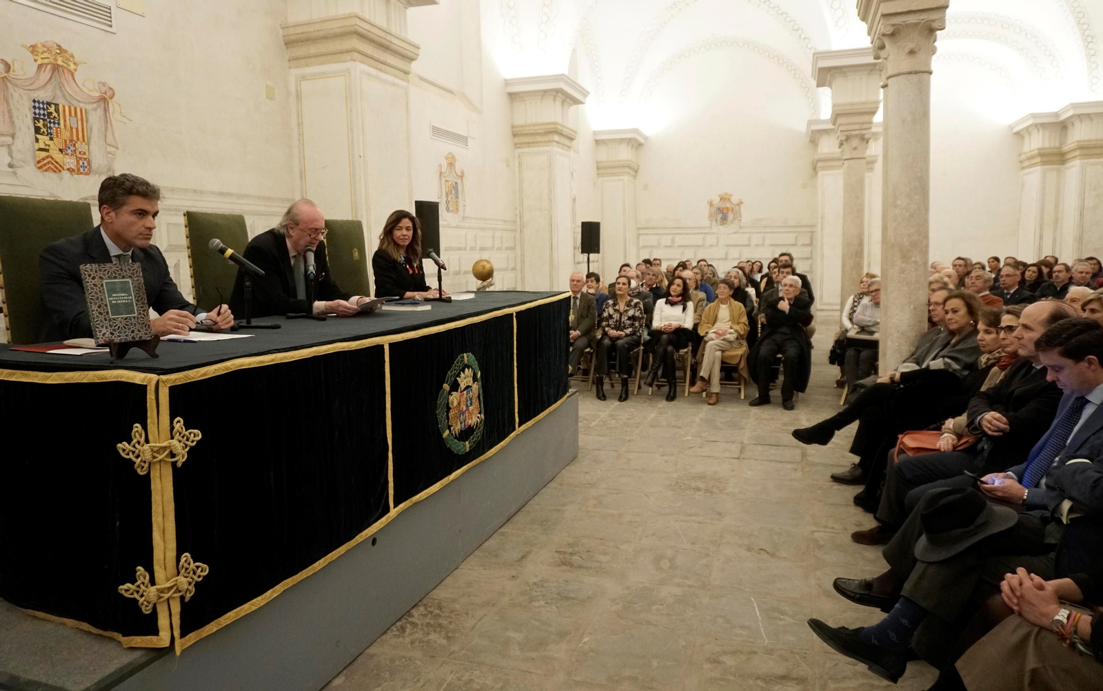 Un momento de la presentación del libro en la Casa de Pilatos.