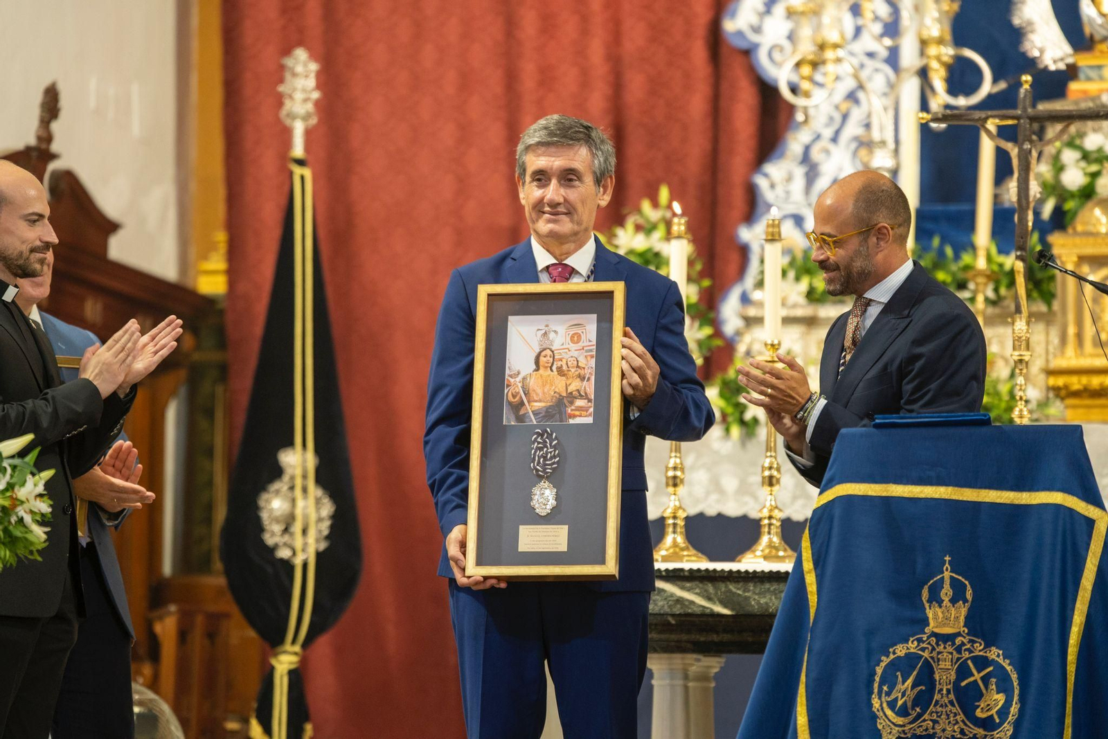 Manuel Cortés durante el pregón religioso.