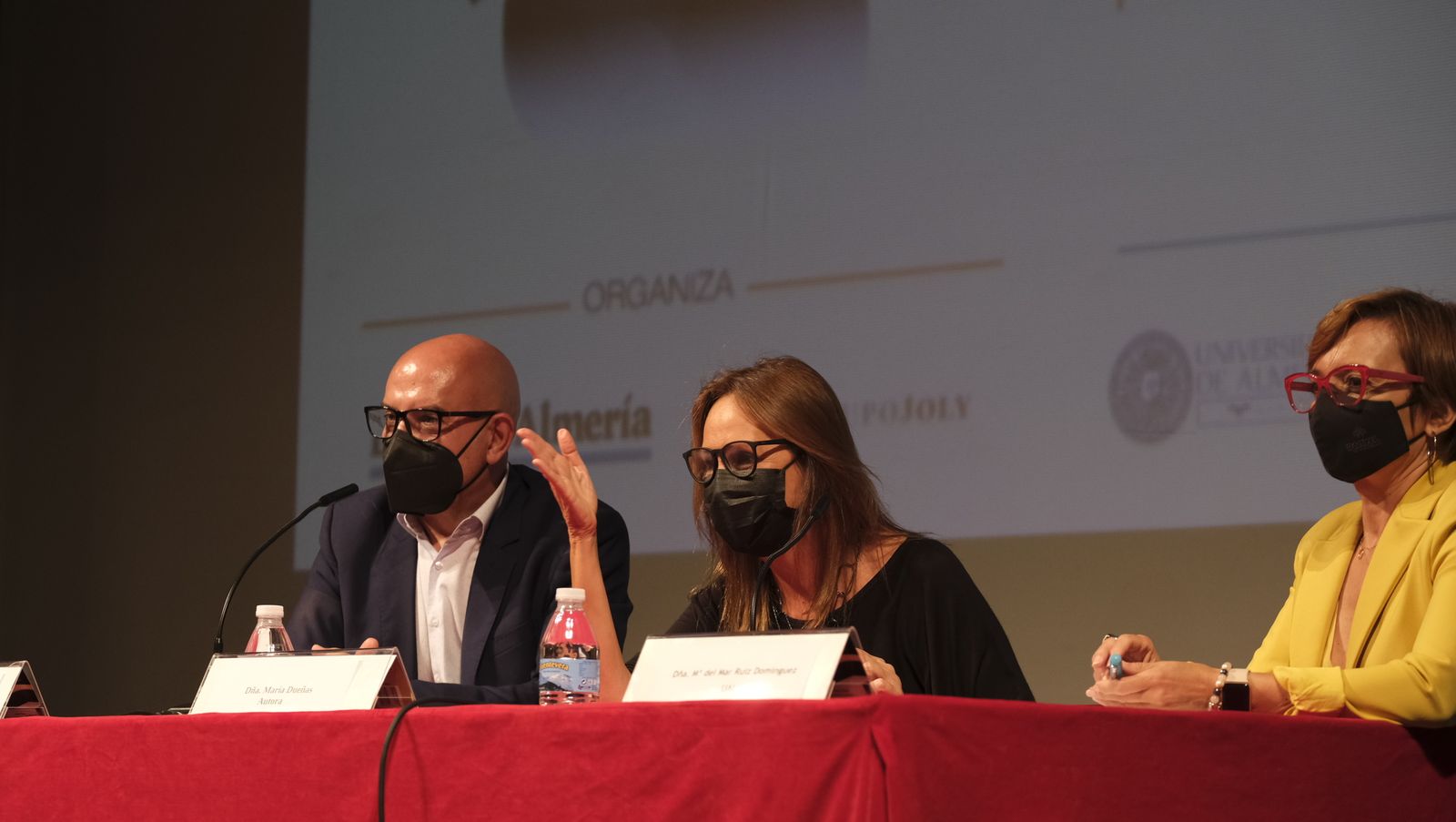 Antonio Lao, María Dueñas y María del Mar Ruiz.