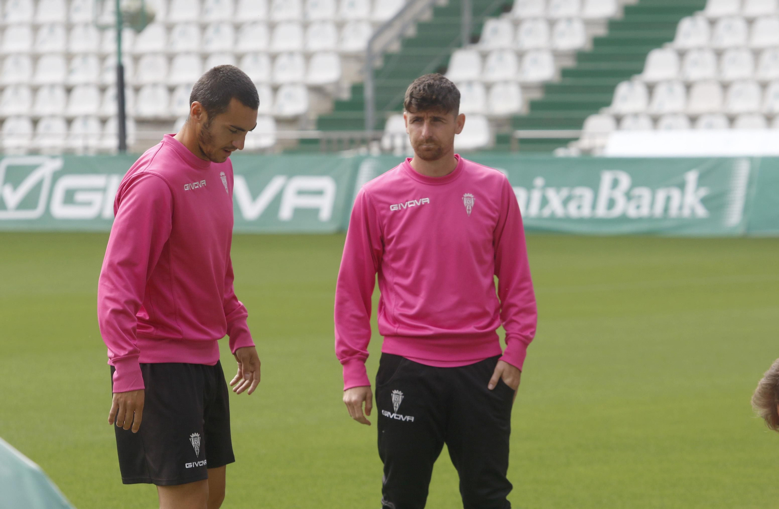 Las imágenes del primer entrenamiento de Germán Crespo al frente del Córdoba CF