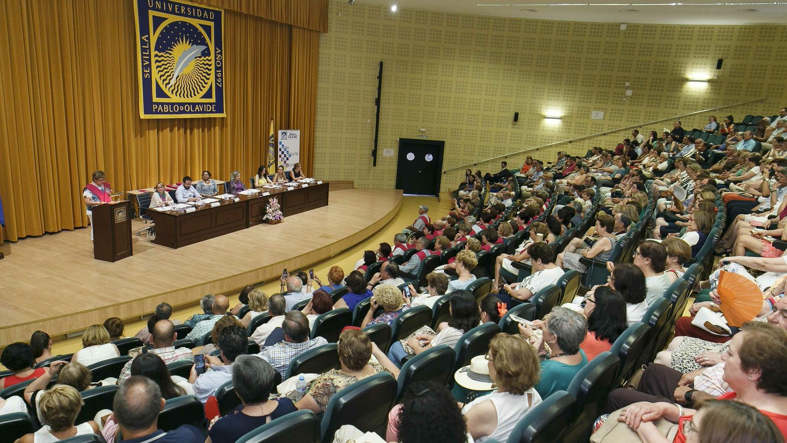 Salón de actos de la Universidad Pablo de Olavide.