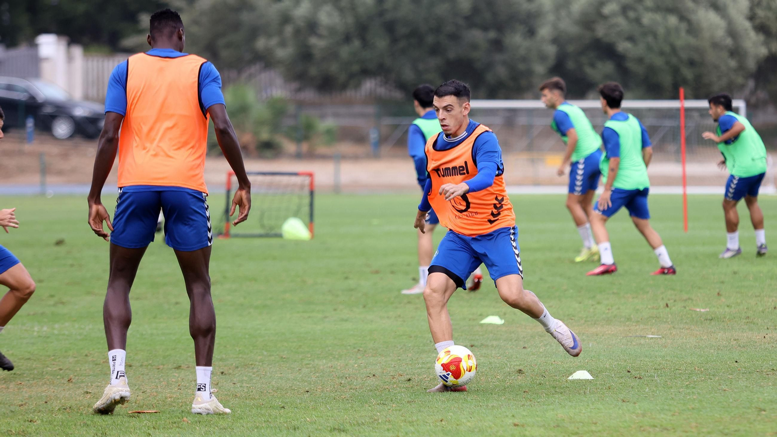 Primer entrenamiento del nuevo entrenador en el Xerez DFC