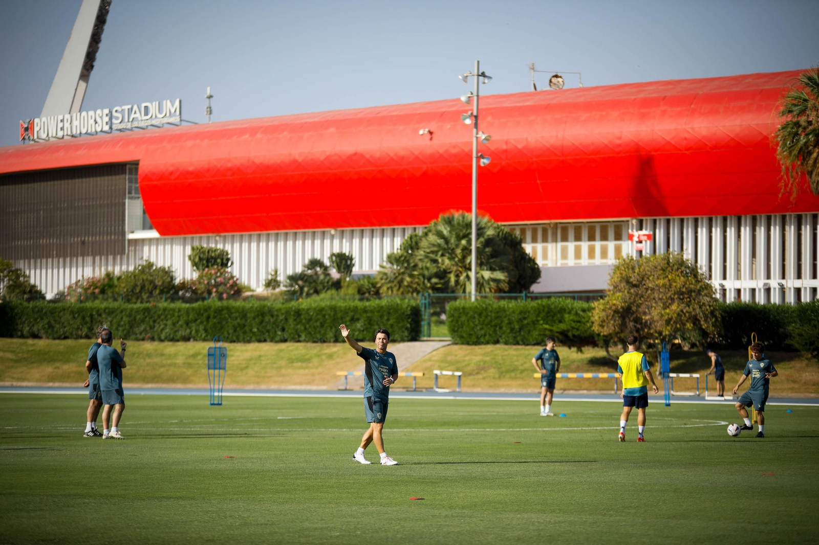 Primer entrenamiento pretemporada del Almería, en imágenes