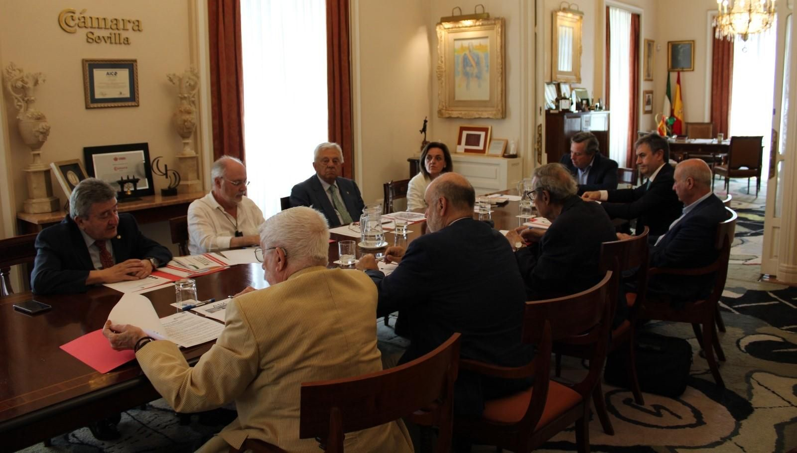 Miembros del Observatorio de infraestructuras de Sevilla
