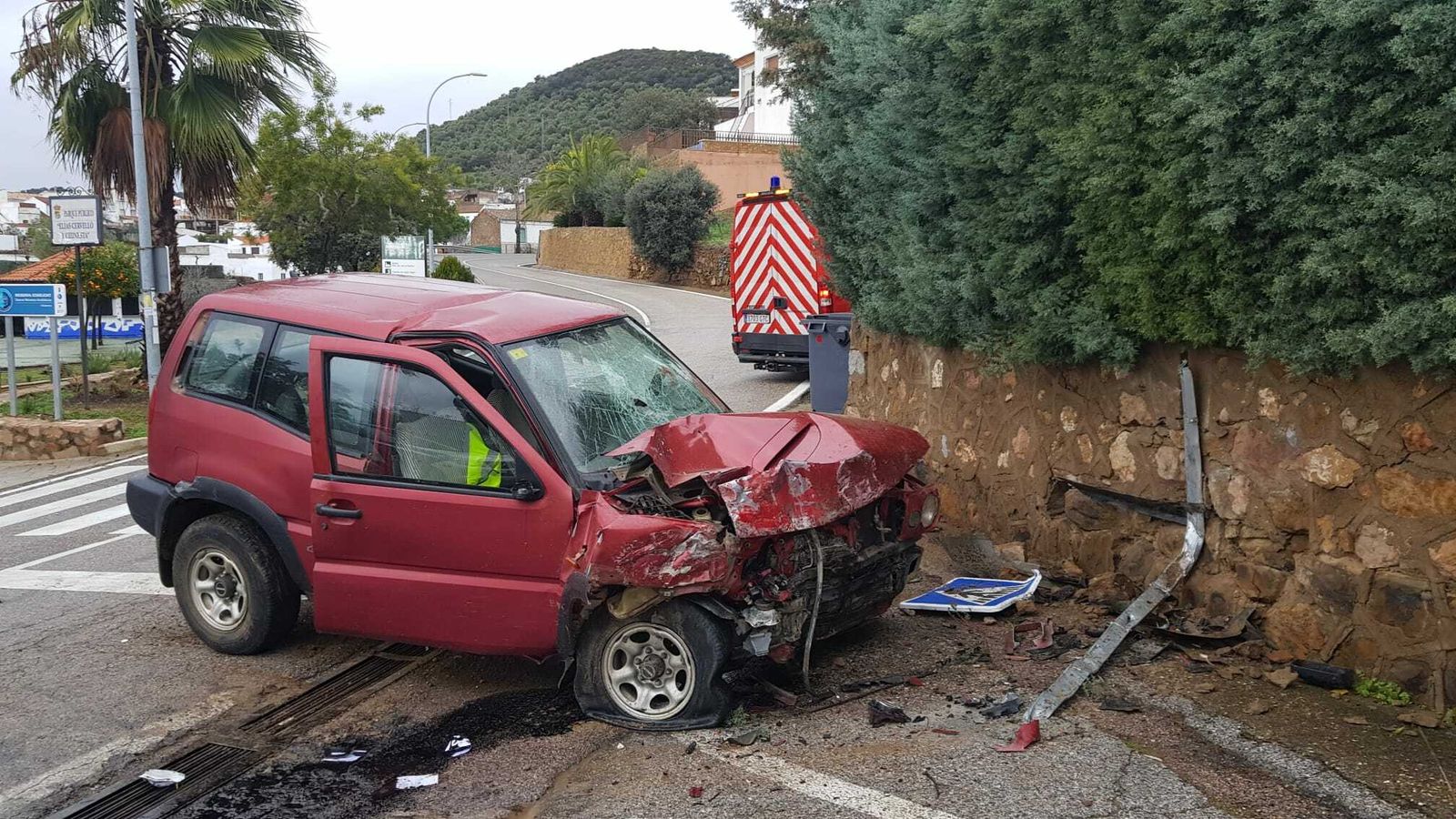 Estado en que quedó el vehículo tras el siniestro.