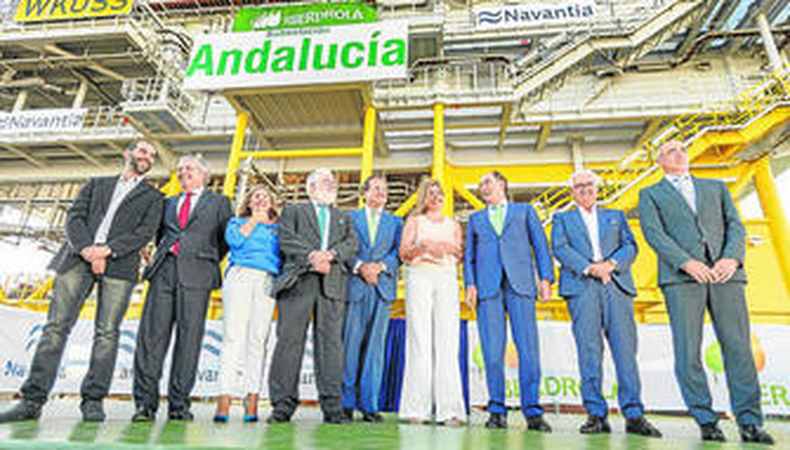 La presidenta de la Junta, Susana Díaz; el de Iberdrola, Ignacio Sánchez Galán, y el comisario de Energía, Miguel Arias Cañete, entre los asistentes.