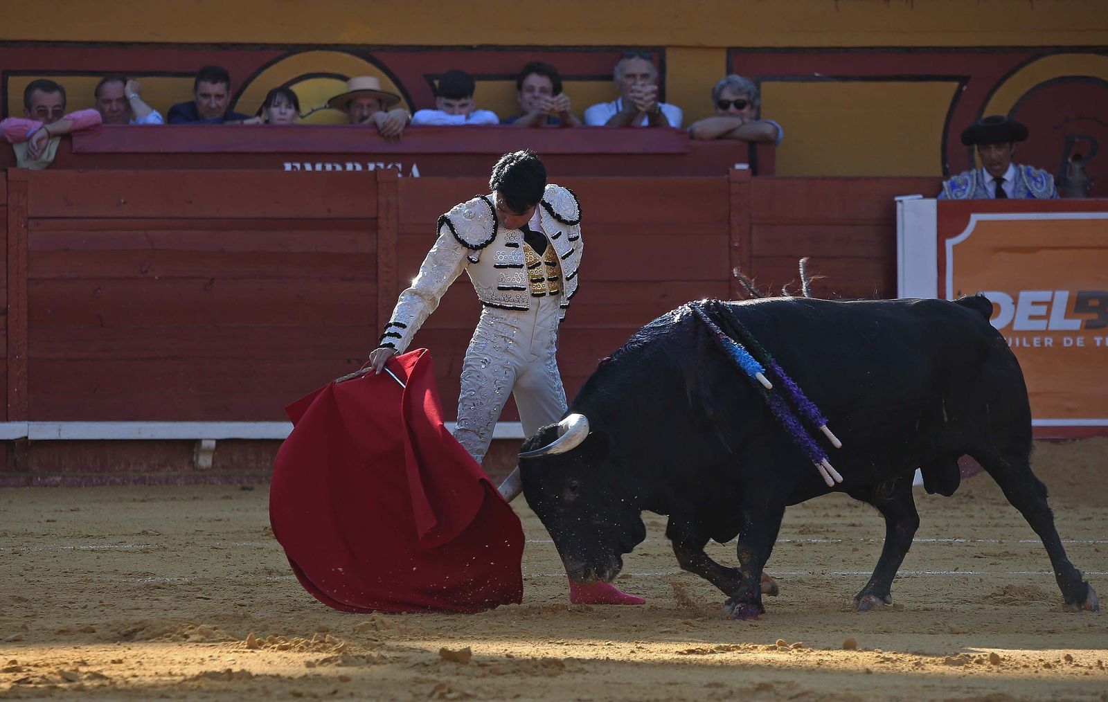 Fotos de la corrida del jueves de la Feria Taurina de Algeciras 2023:  Salvador Vega, Roca Rey y Pablo Aguado