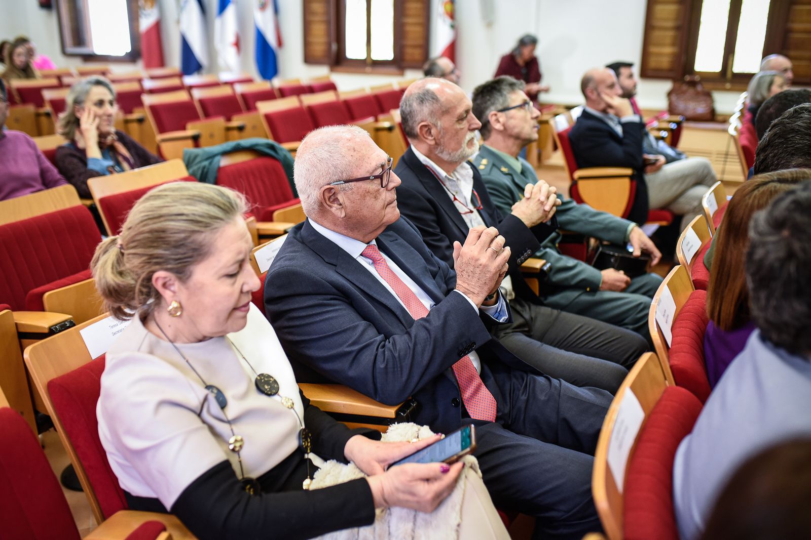 Imágenes de la conferencia  'La Rábida- ocho décadas de un sueño universitario'