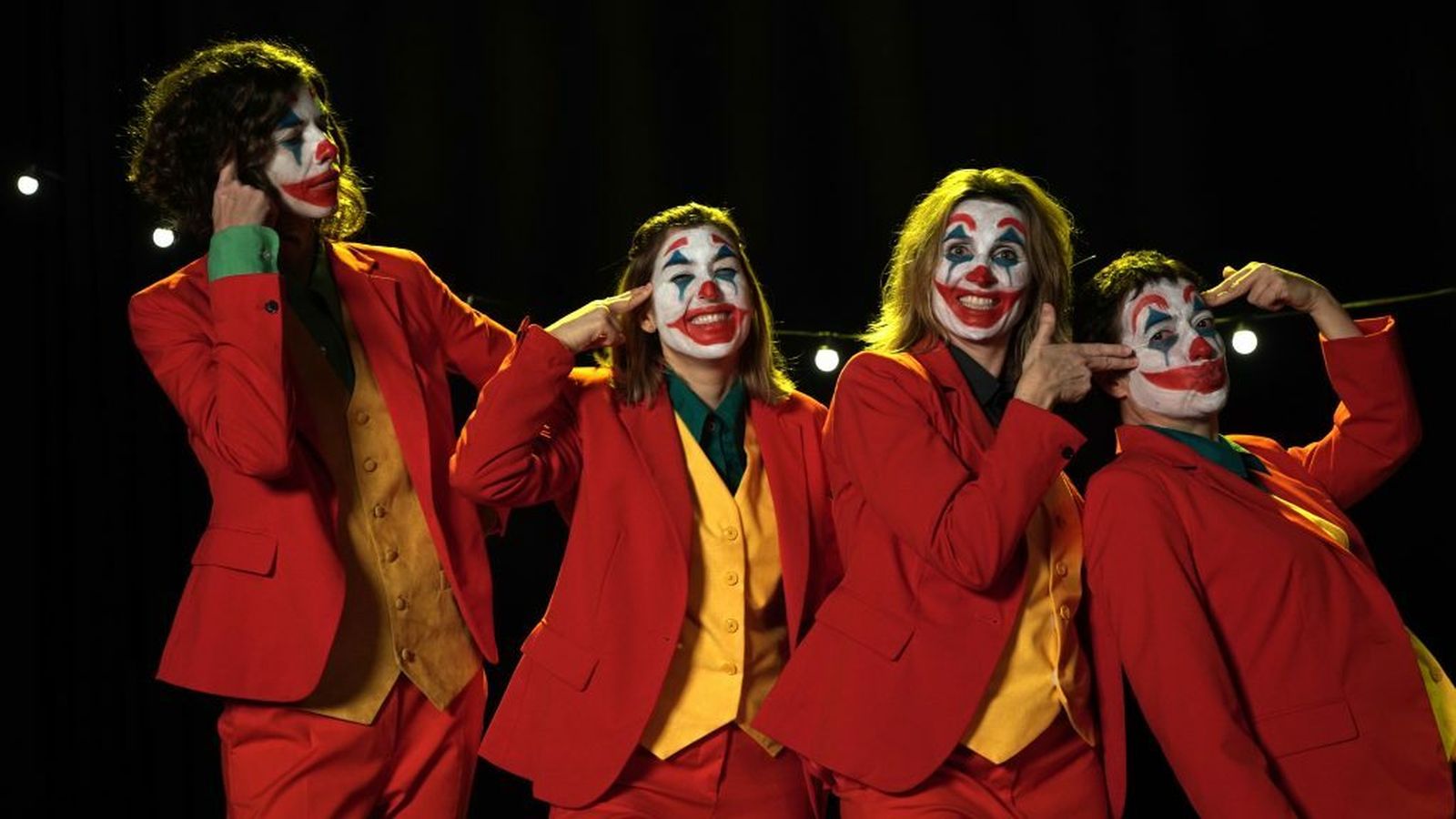 El equipo de comentaristas de cine de Movistar  +, a lo 'Joker'