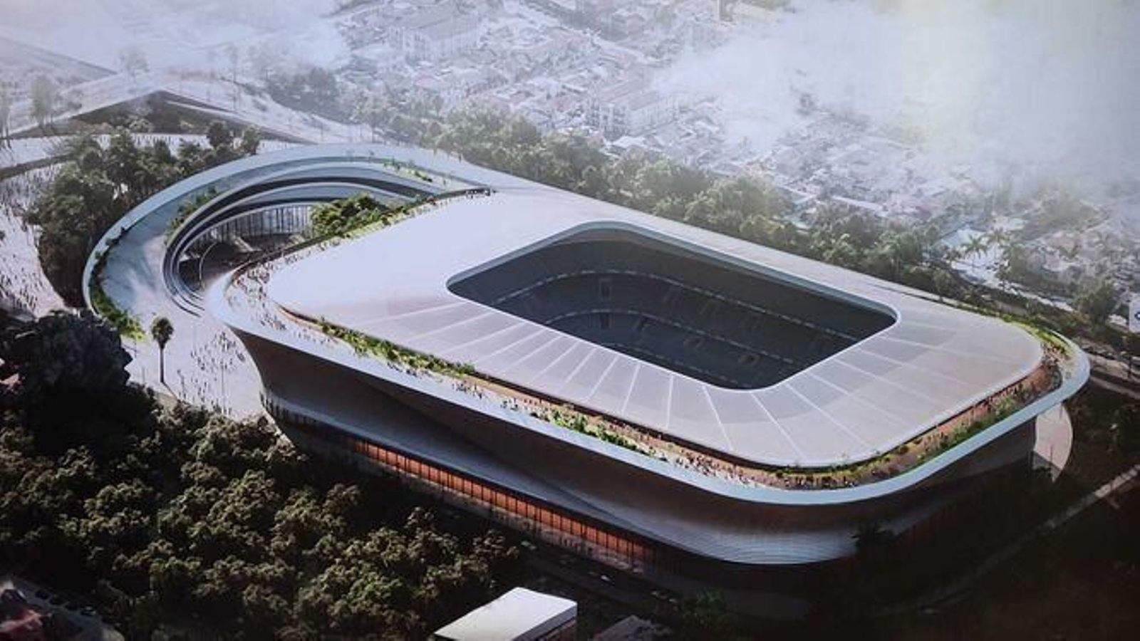 Vista de la maqueta de La Rosaleda para 2023. Vista de la maqueta de La Rosaleda para 2023.