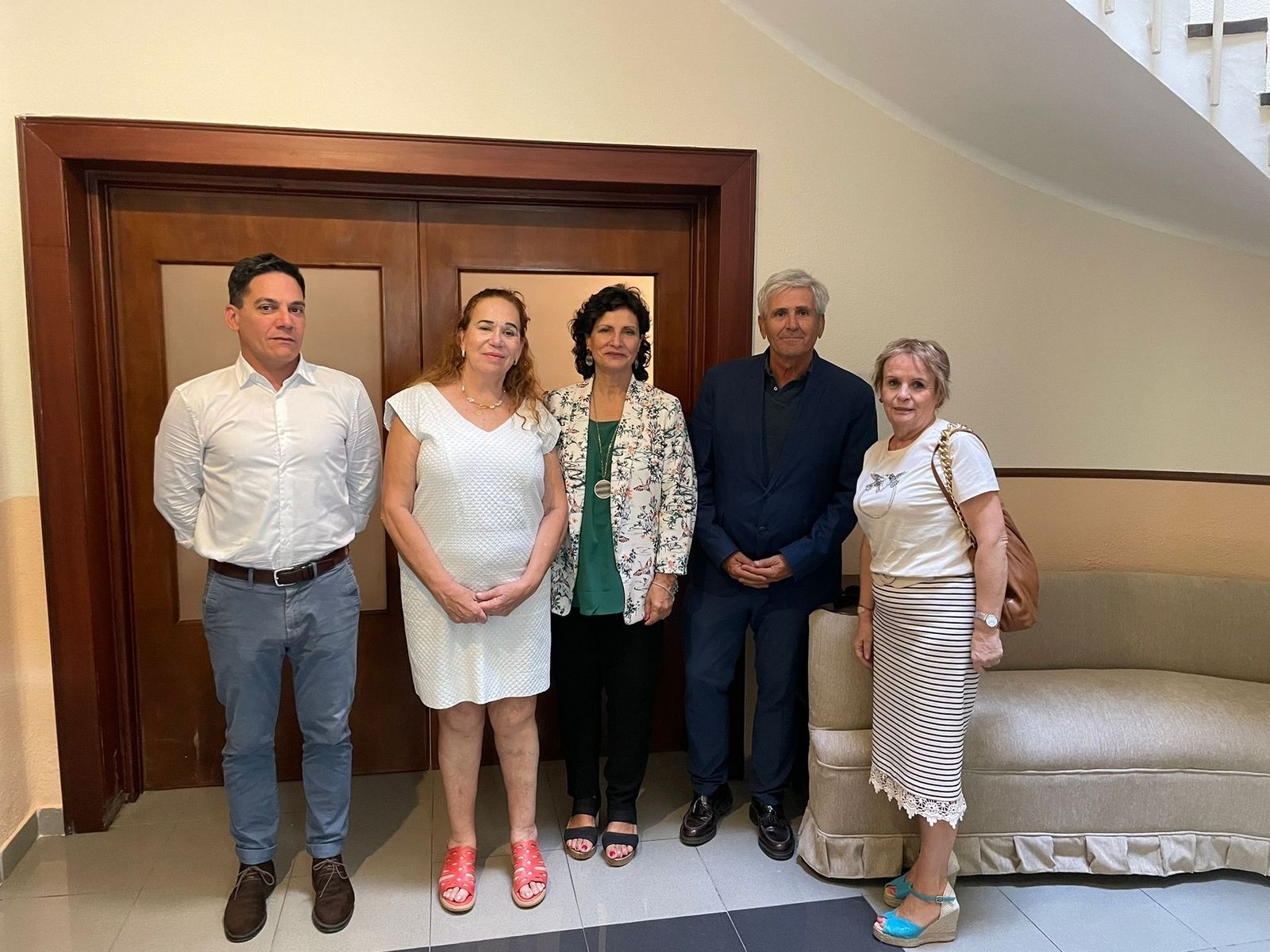 Visita de la delegada de Justicia al Colegio de Procuradores.