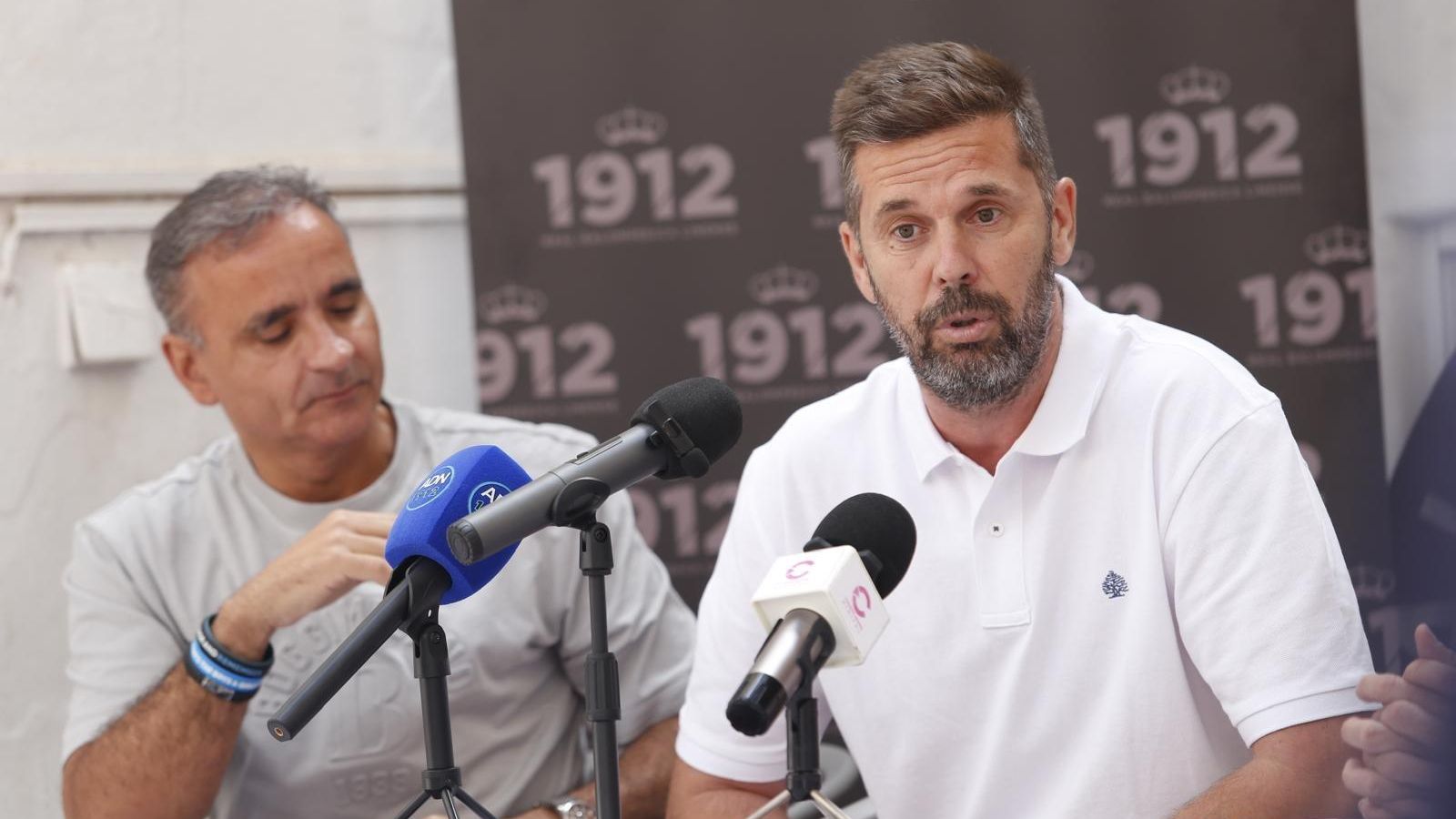 David Sánchez, junto a Andrés Roldán.