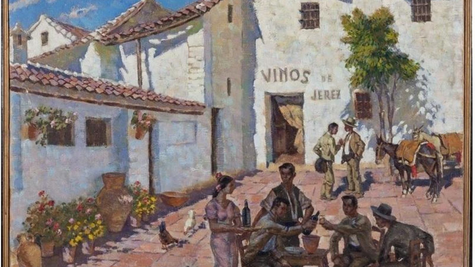 Escena en una venta, de Carlos Gallegos.