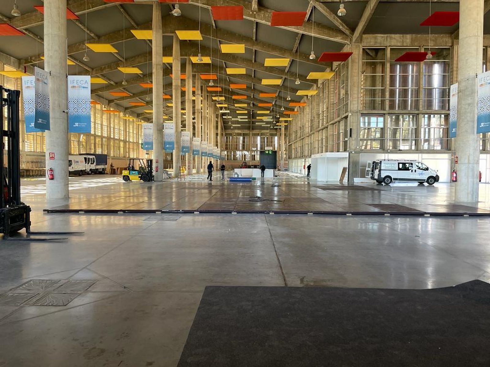 Comienza el montaje de la I Feria del Deporte y la Vida Sana en Ifeca