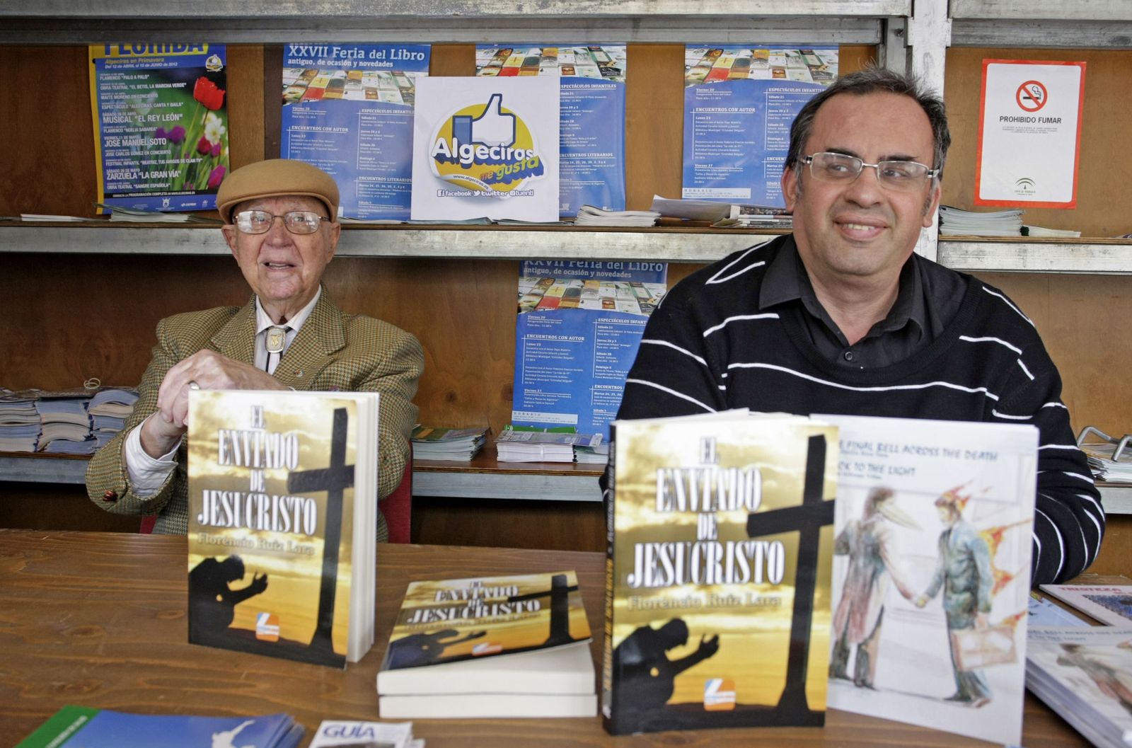 Flores el Gaditano junto a Juan Emilio Ríos.