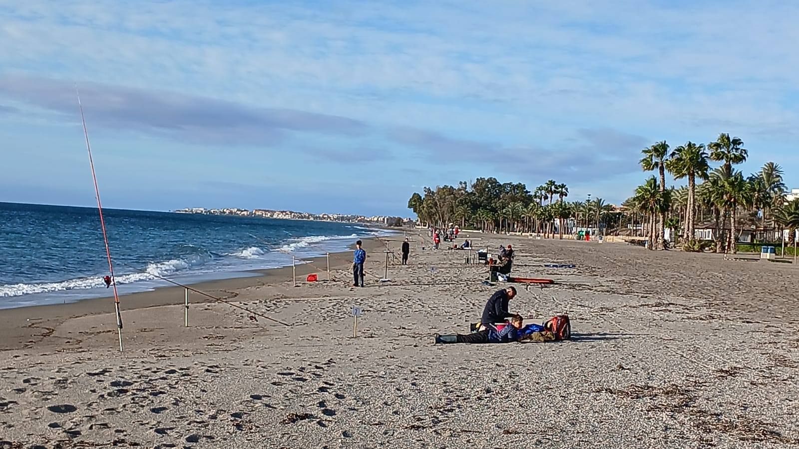 Aspecto de una de las playas donde se ha venido desarrollando esta competición de los Juegos Deportivos Municipales.