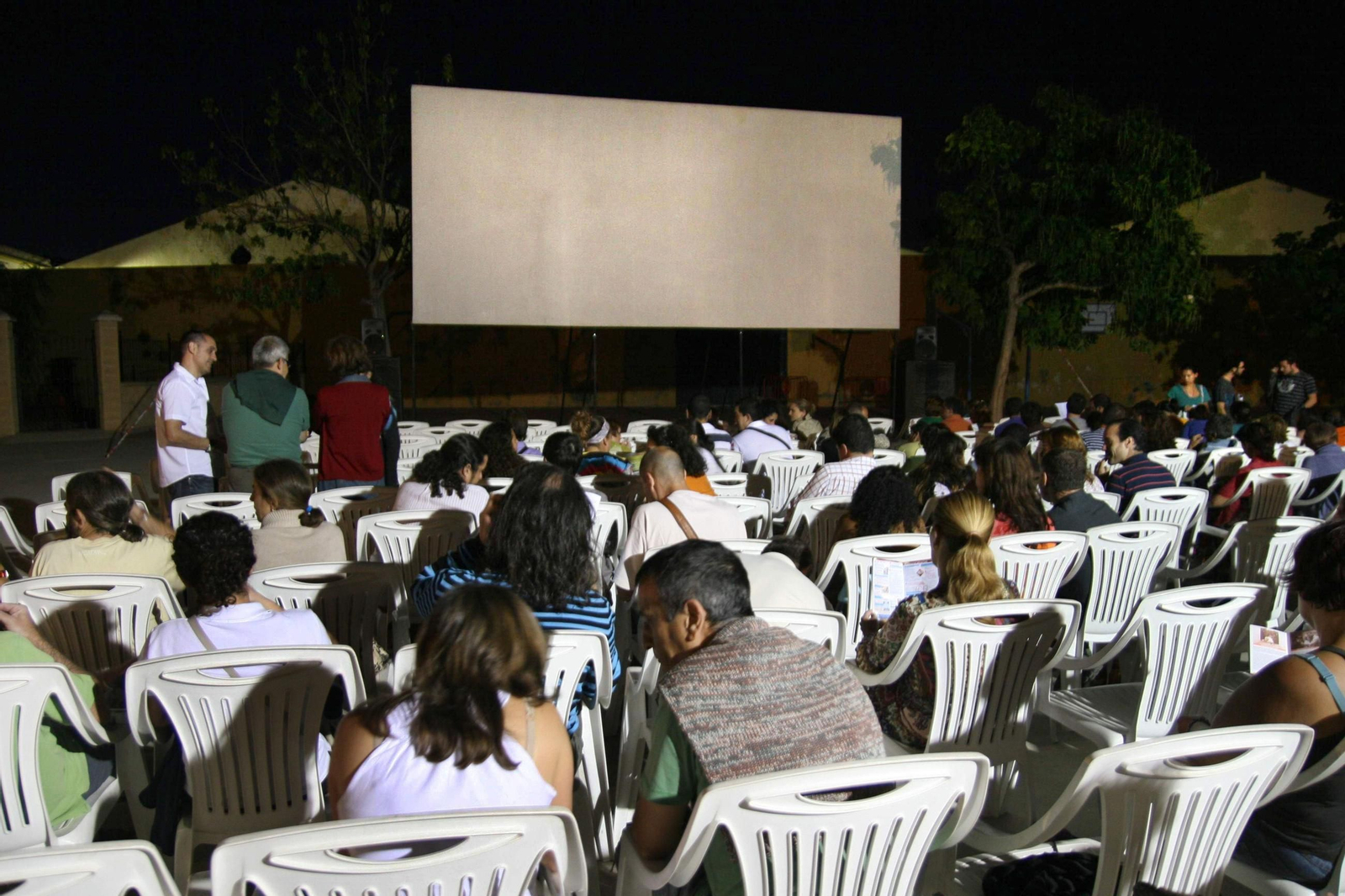 Imagen de archivo de un cine de verano.