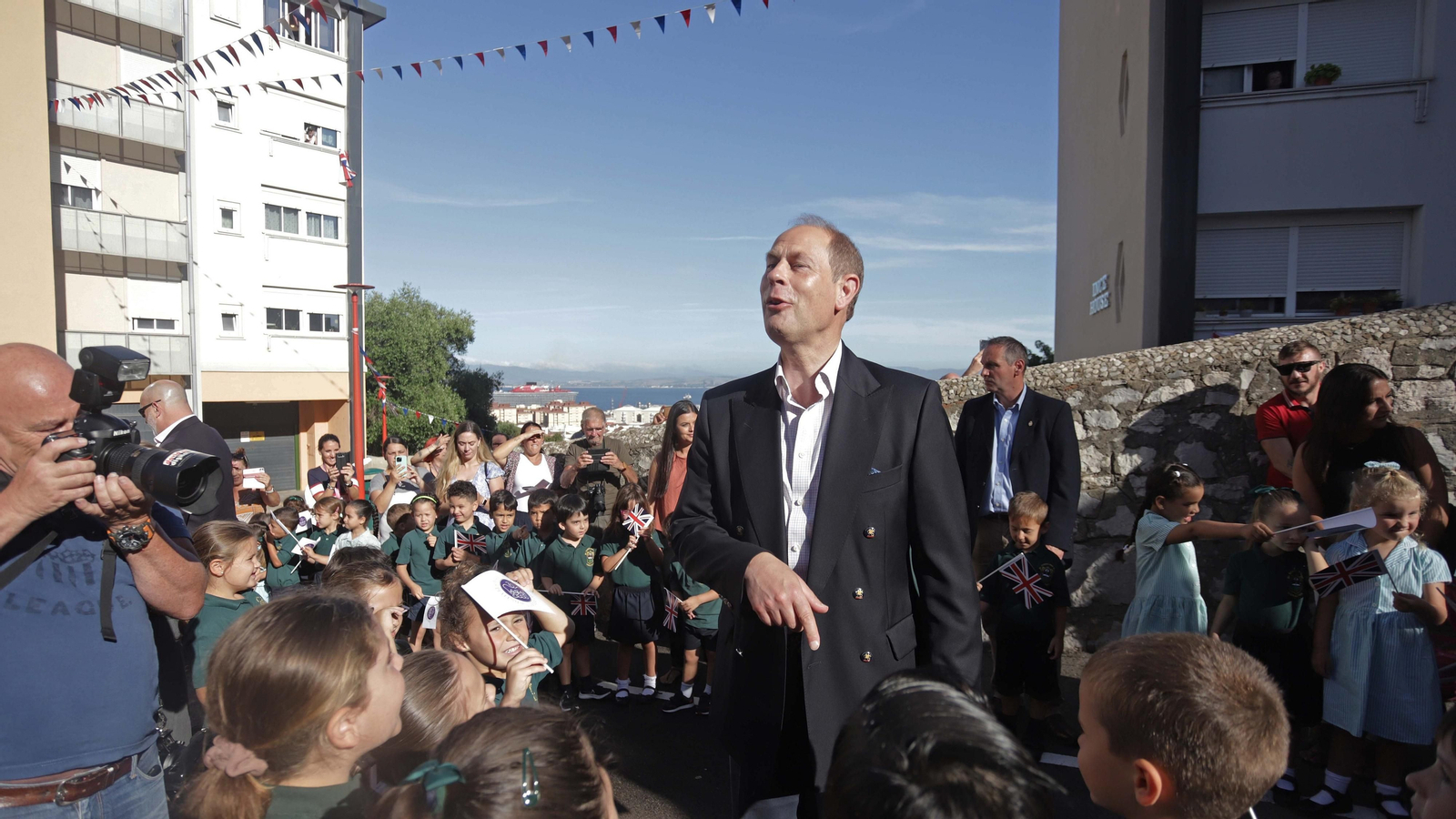 Fotos de la visita de los condes de Wessex a Morish Castle Estate en Gibraltar