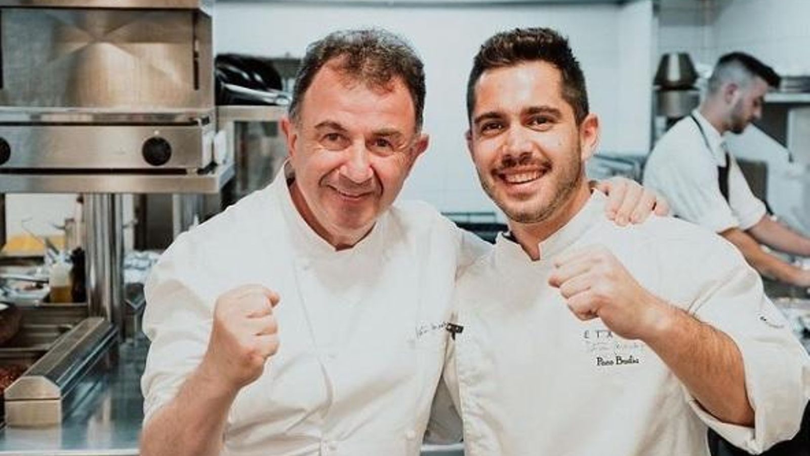 Paco Budía junto a Martín Berasategui. Paco Budía junto a Martín Berasategui.