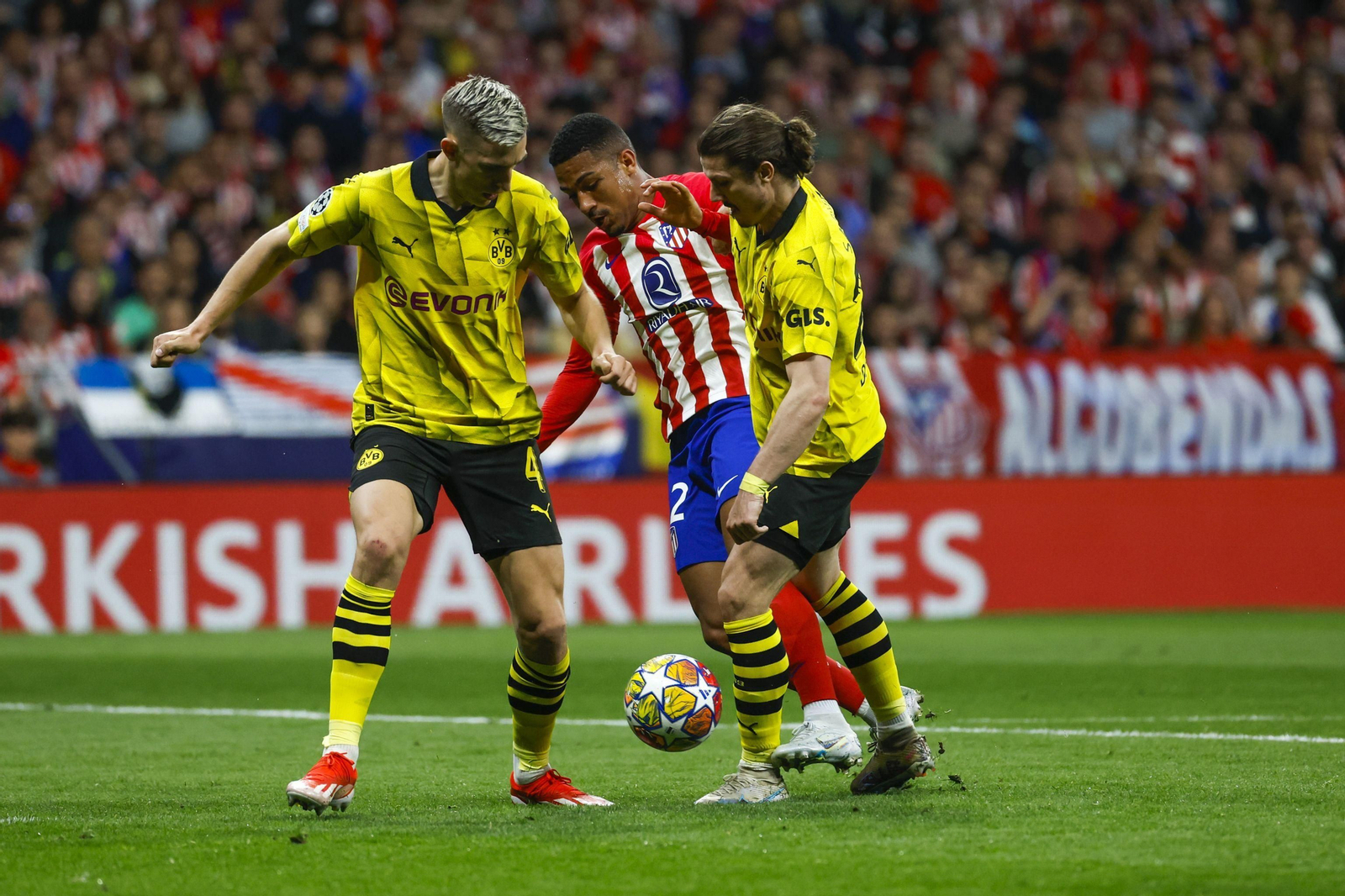 El Atlético de Madrid - Borussia Dortmund, en fotos