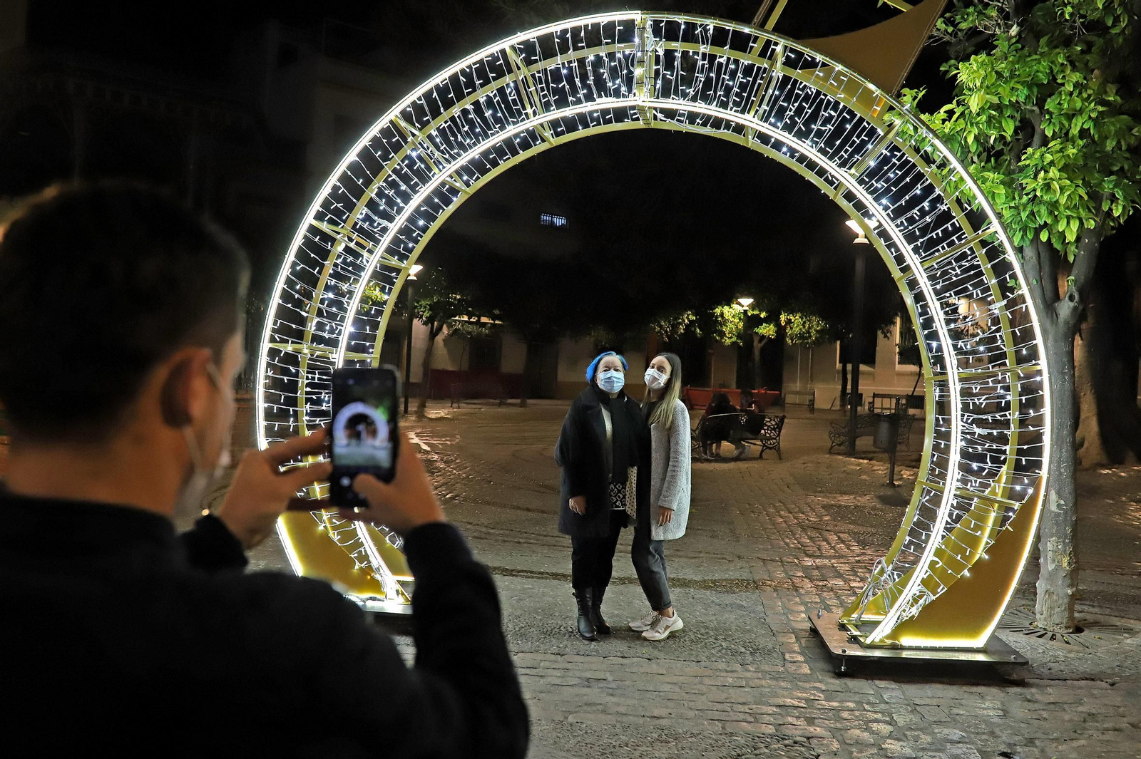 Encendido del alumbrado de Navidad 2020 en Jerez