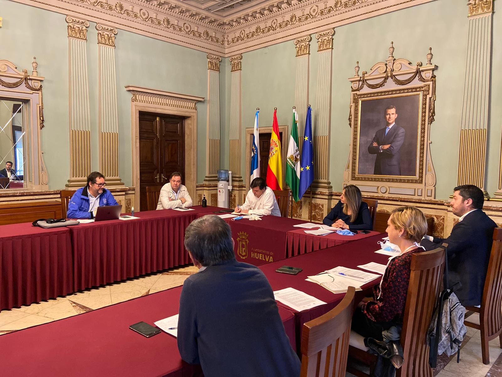 Reunión entre el Ayuntamiento de Huelva y la Asociación Provincial de Hostelería.