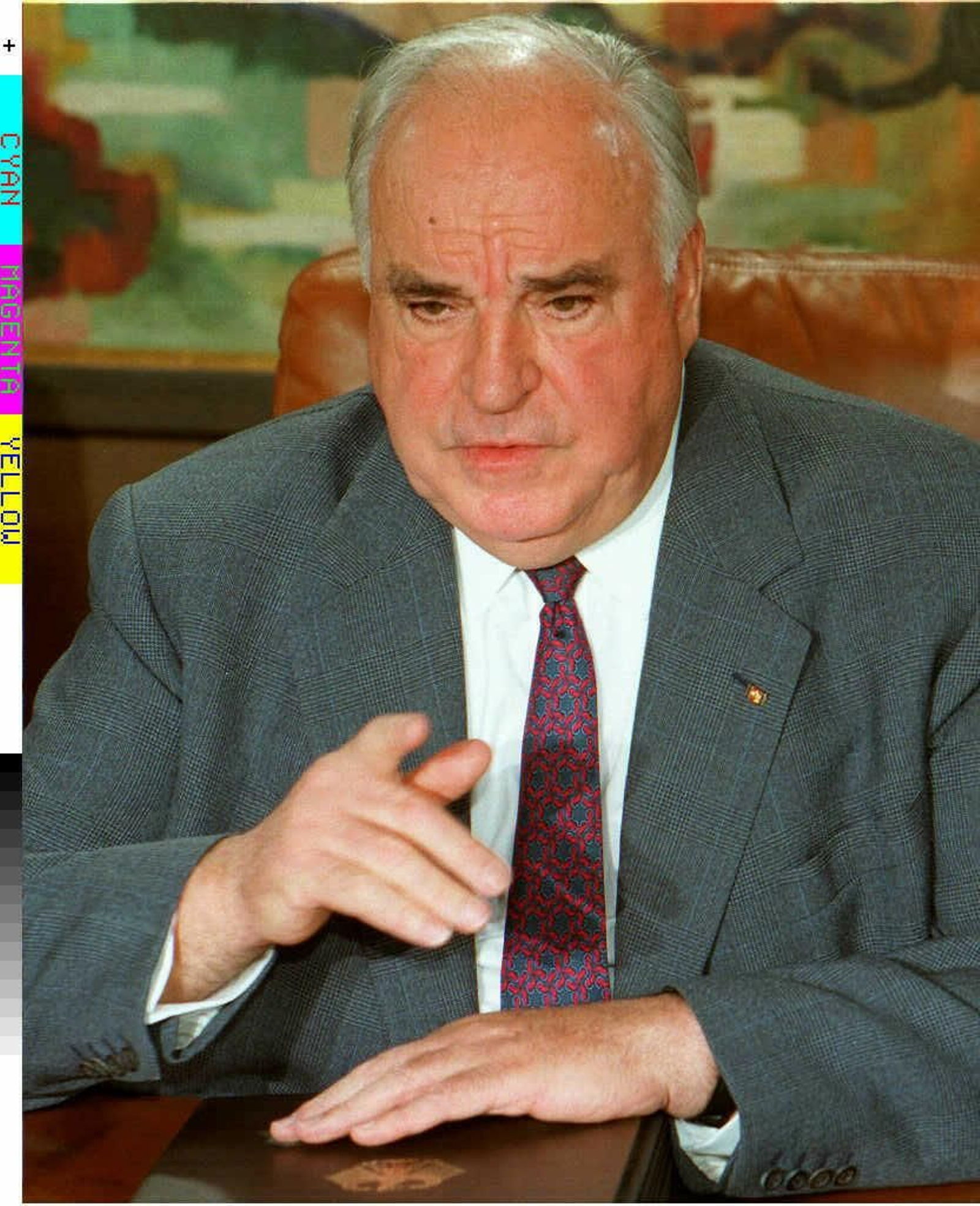 El excanciller alemán Helmut Kohl.