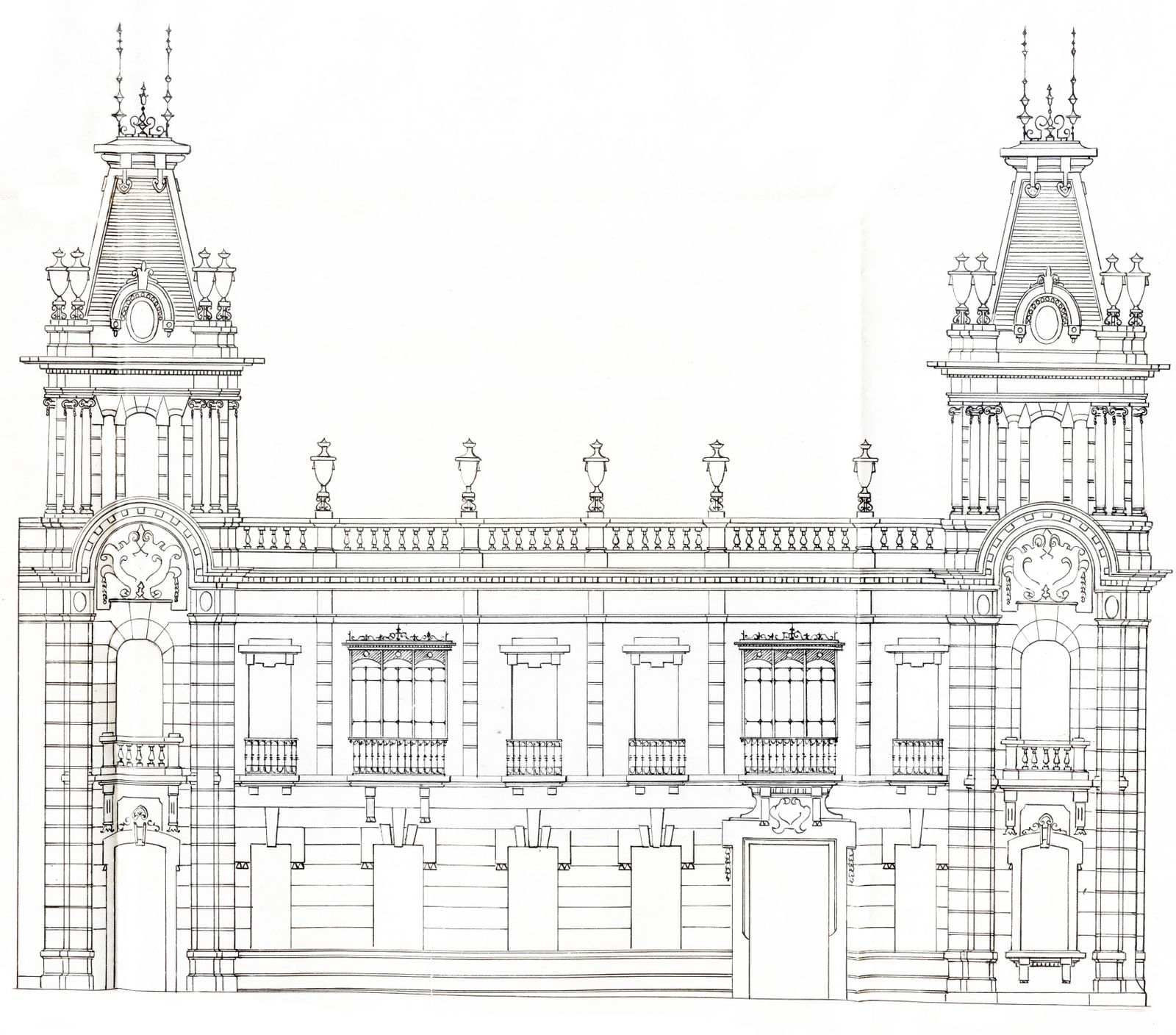 Plano de edificio de Huelva