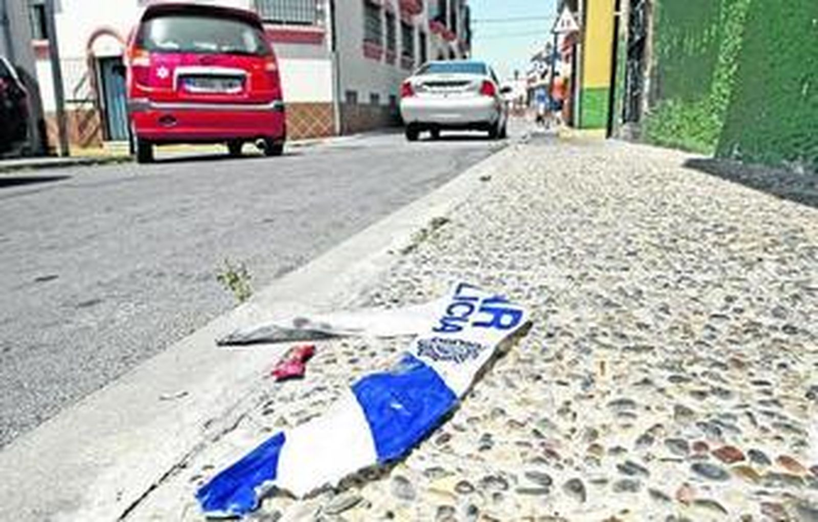 La calle Saavedra Fajardo, en La Línea, donde ocurrió el crimen el pasado 28 de junio.